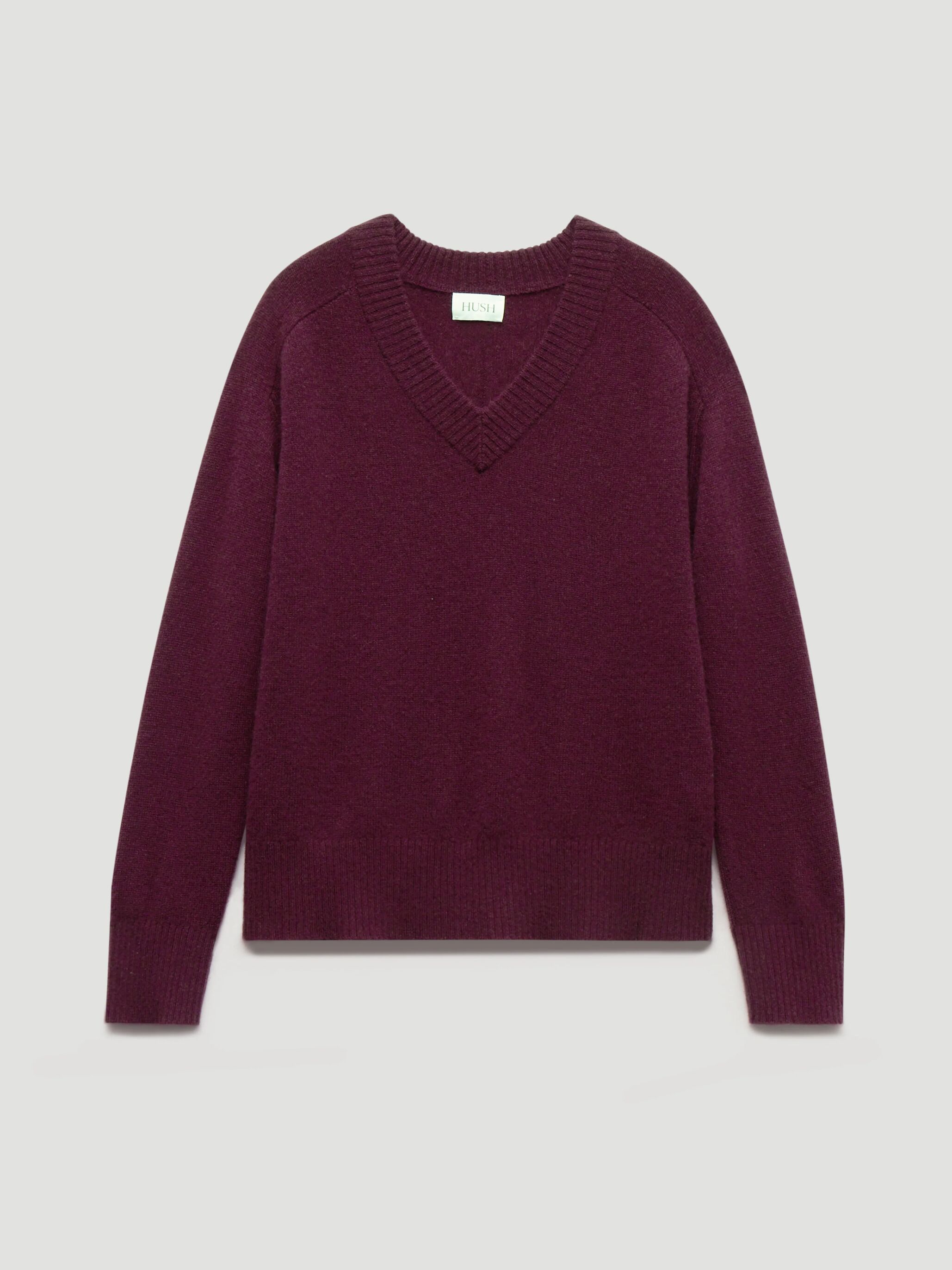 Colette Cashmere V-Neck Saddle Sleeve Jumper
