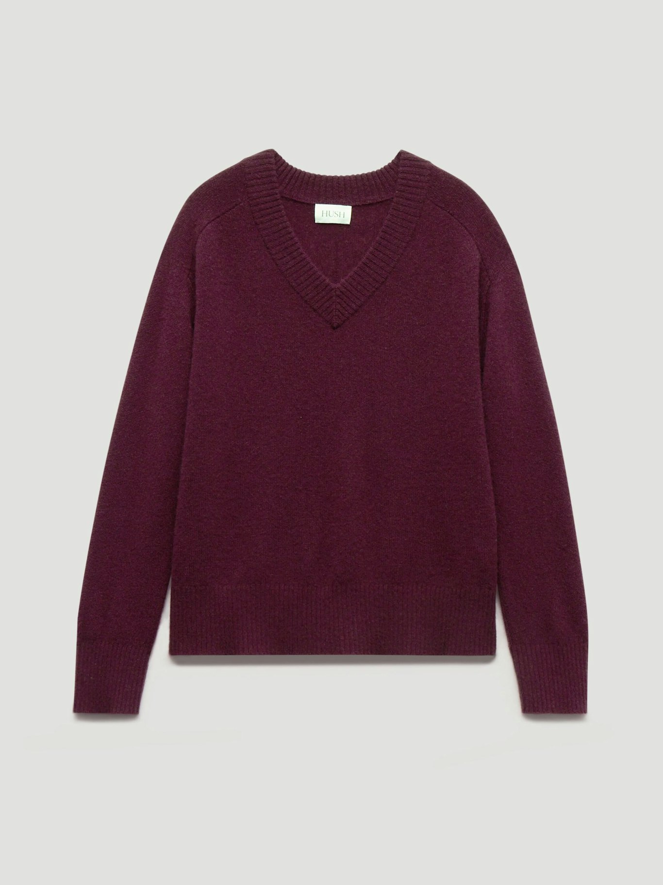 014395-1410-07 Colette Cashmere V-Neck Saddle Sleeve Jumper