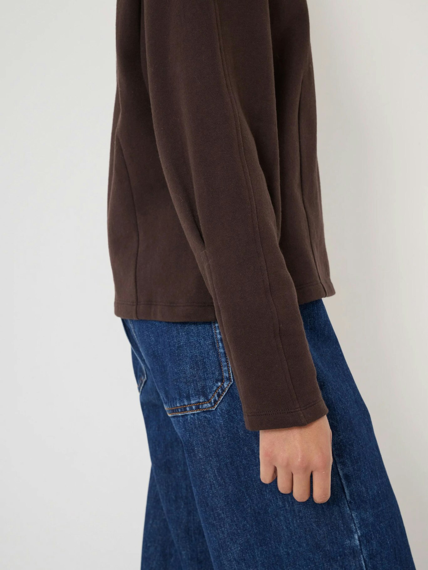 014552-0450-04 Anouk Seam Detail Cotton Sweatshirt