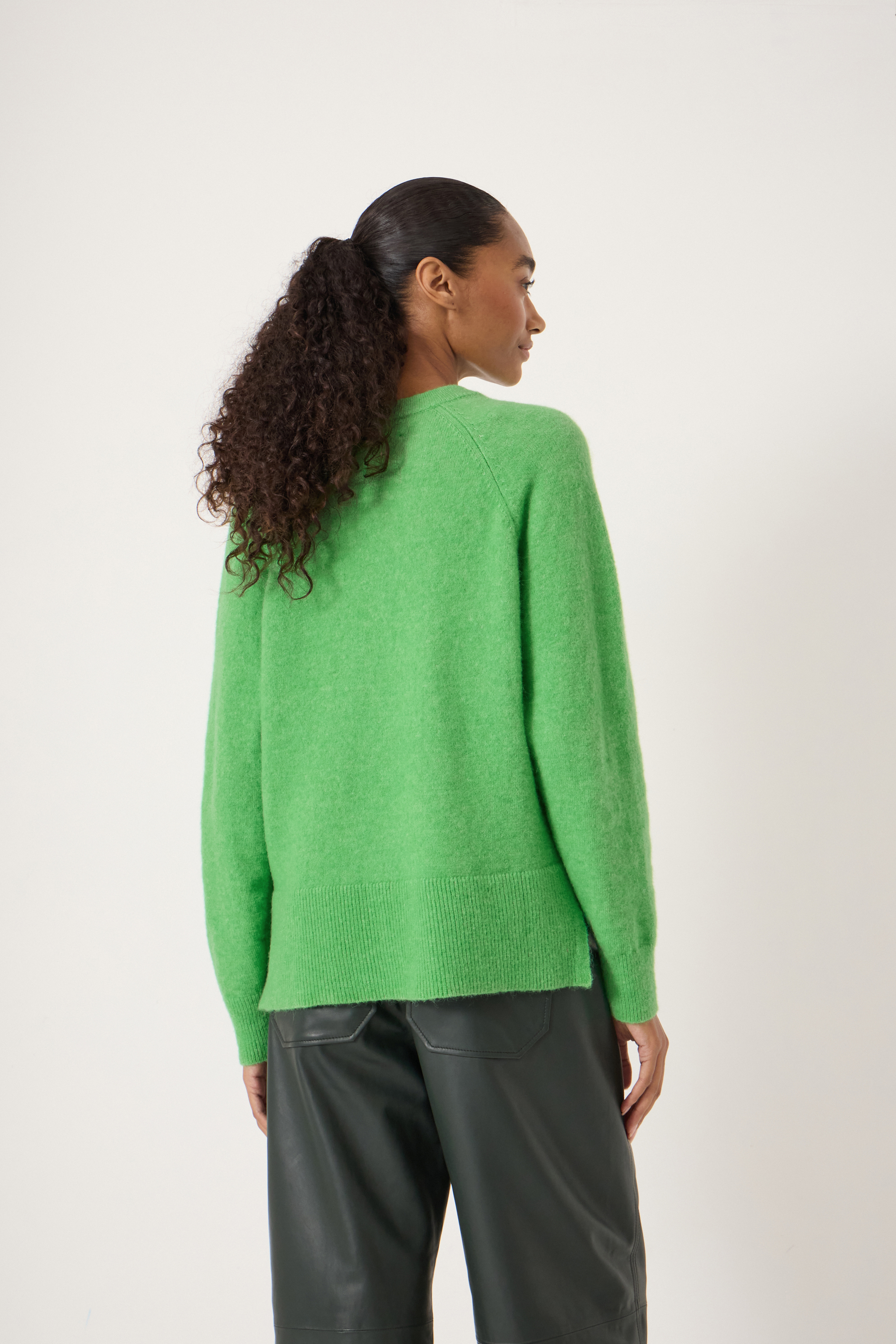 Wool Blend Crew Neck Jumper