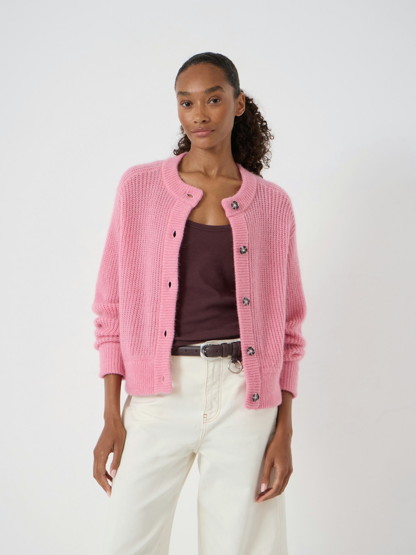 013113-1241-01 Raven Wool Blend Cardigan
