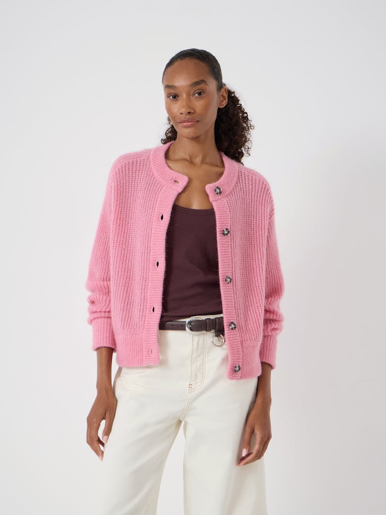 Raven Wool Blend Cardigan