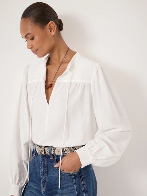 Harlow Tie Front Detail Blouse