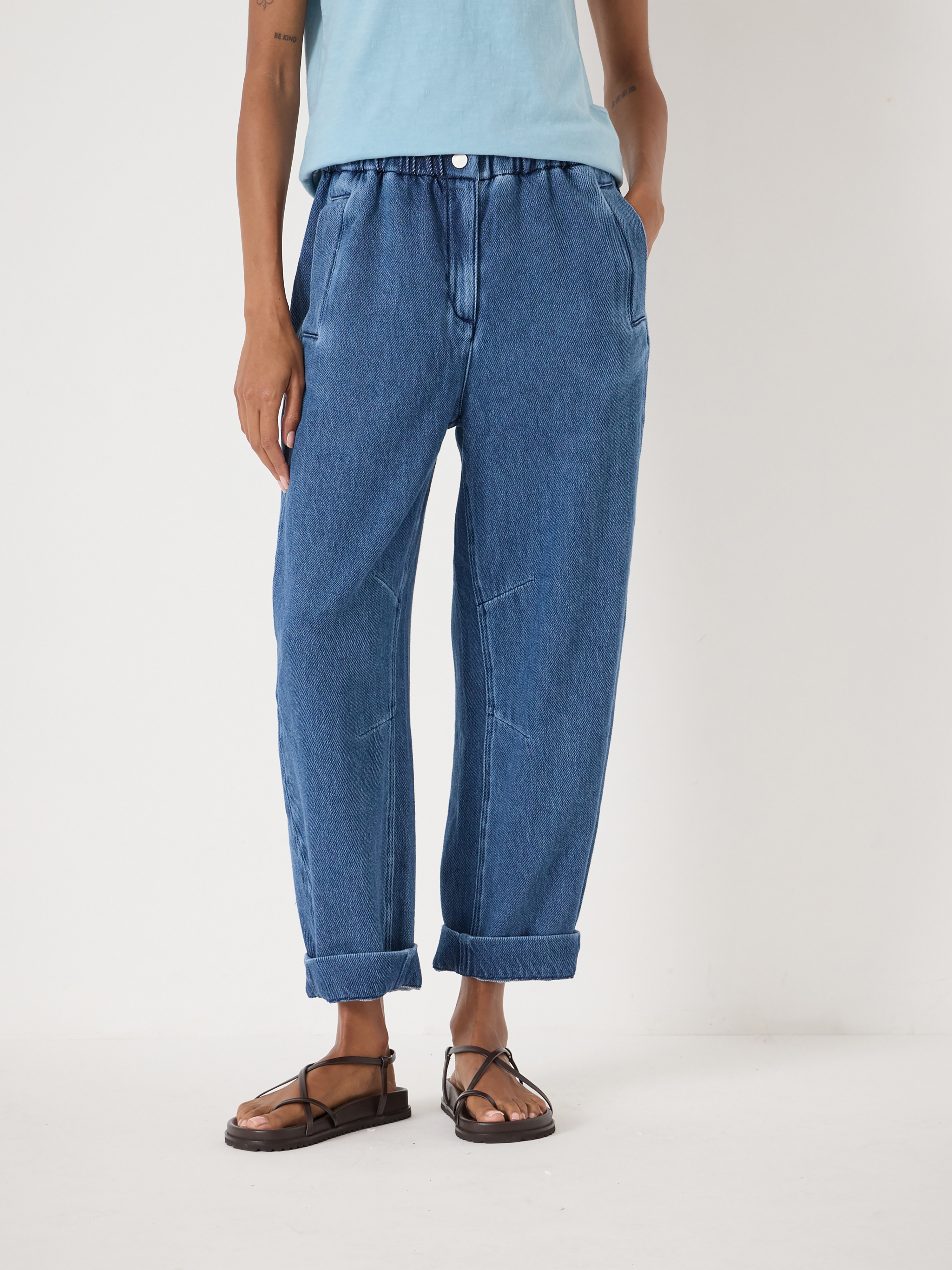 Supersoft Denim Barrel Leg Jeans