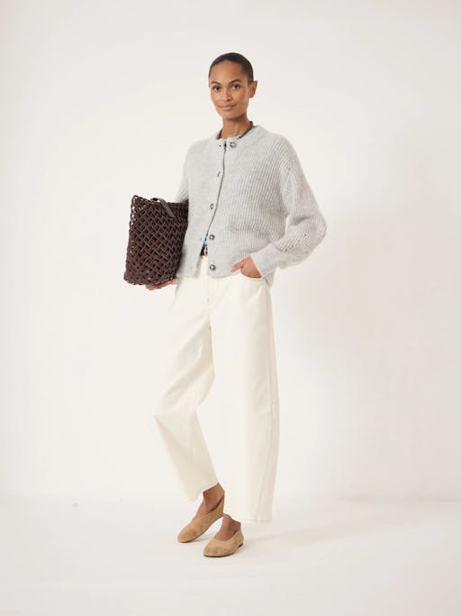 Raven Wool Blend Cardigan