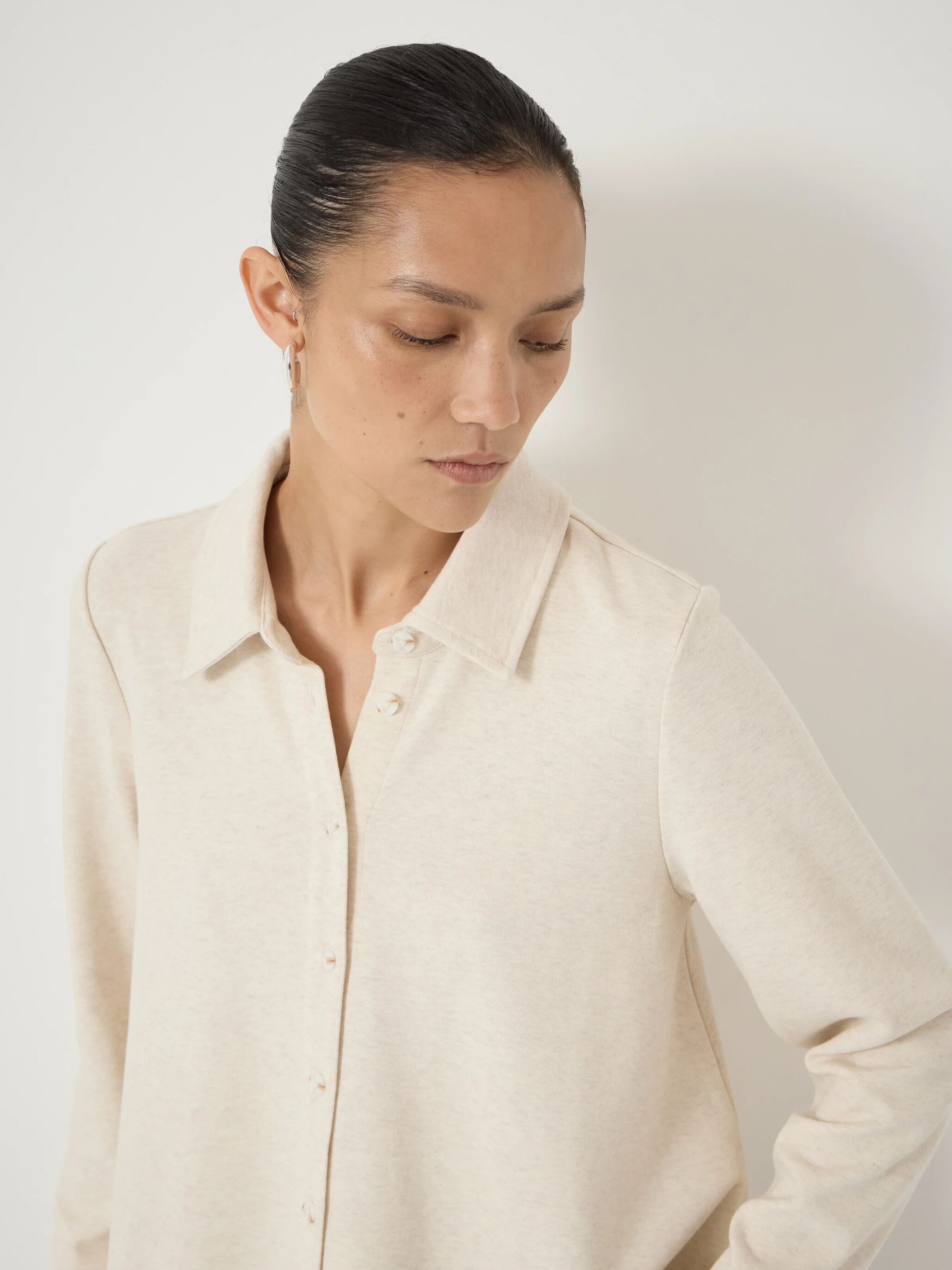 Noa Button A-Line Polo Top