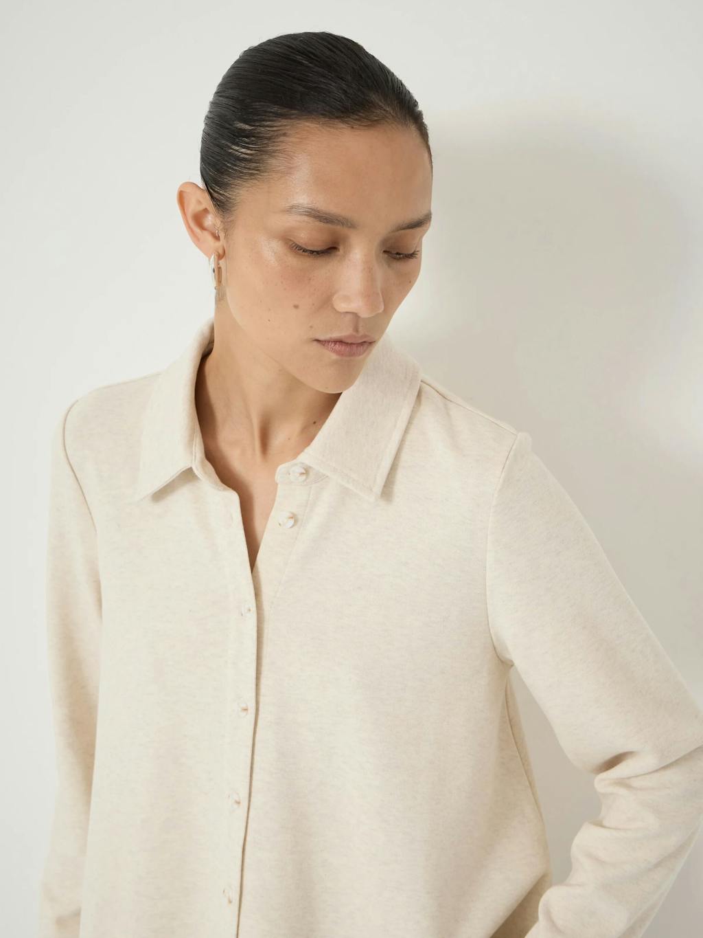 014177-4696-05 Noa Button A-Line Polo Top