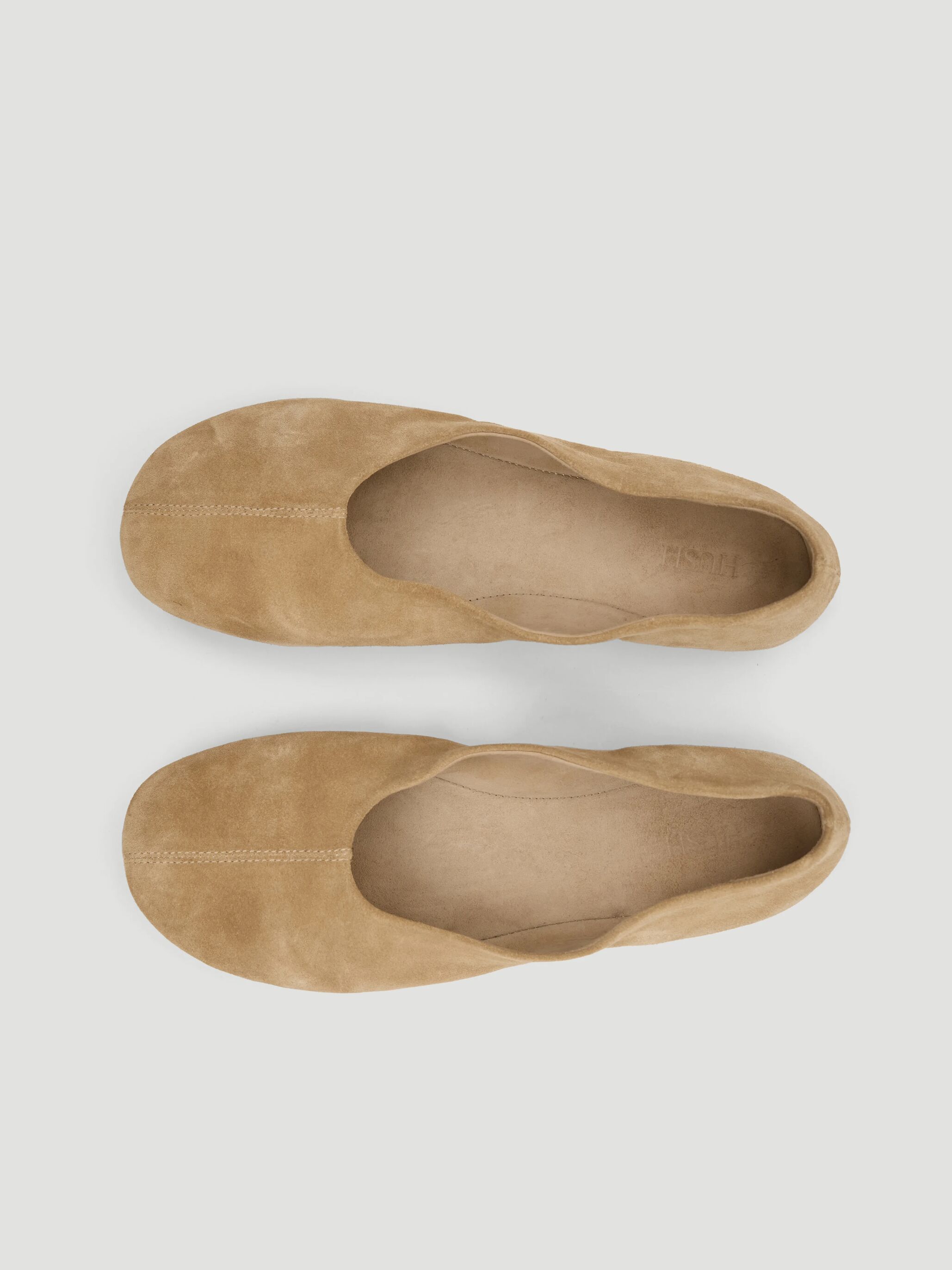 Bertie Round Toe Suede Ballet Flats