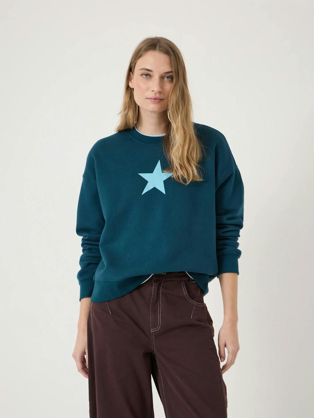 014894-1709-01 Mini Star Cotton Sweatshirt