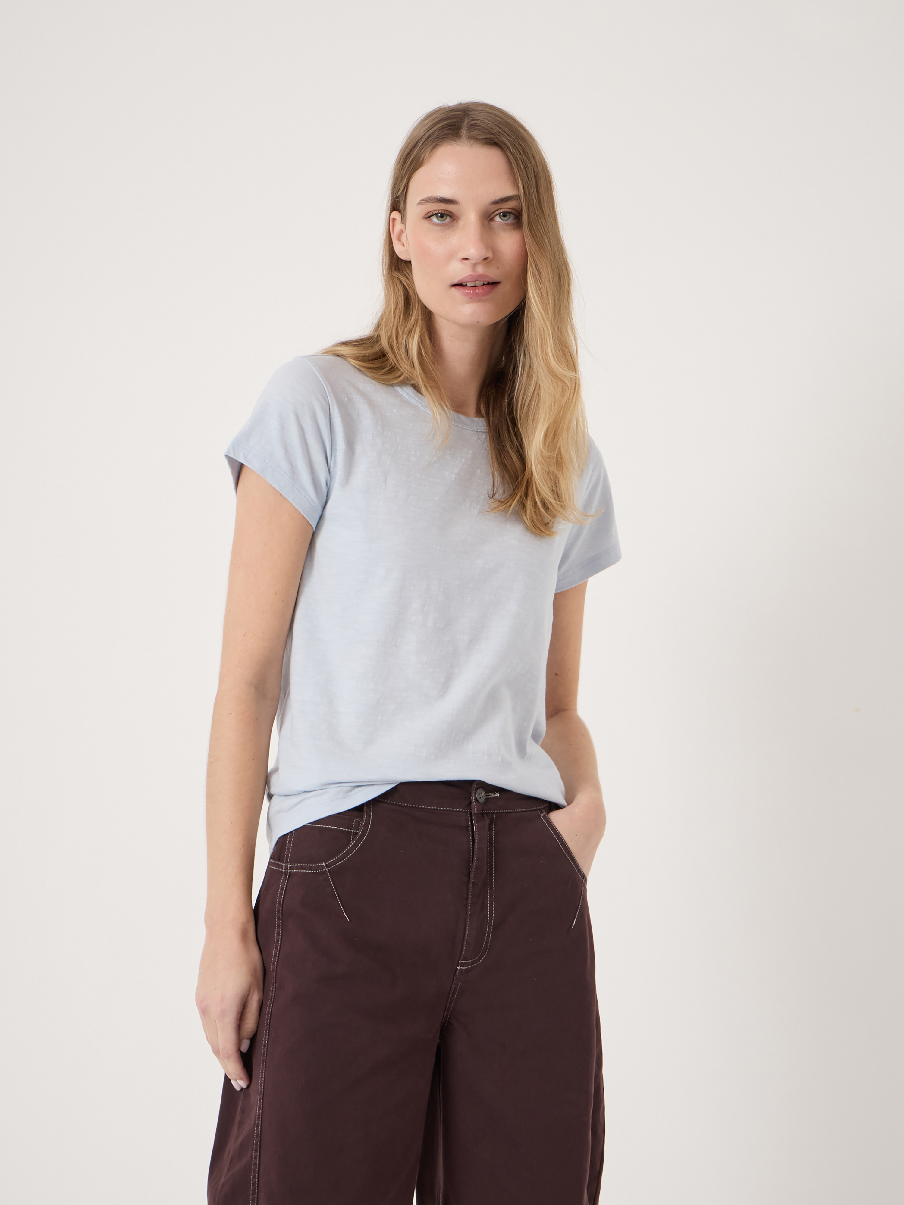 Slim Fit Slub Crew T-Shirt