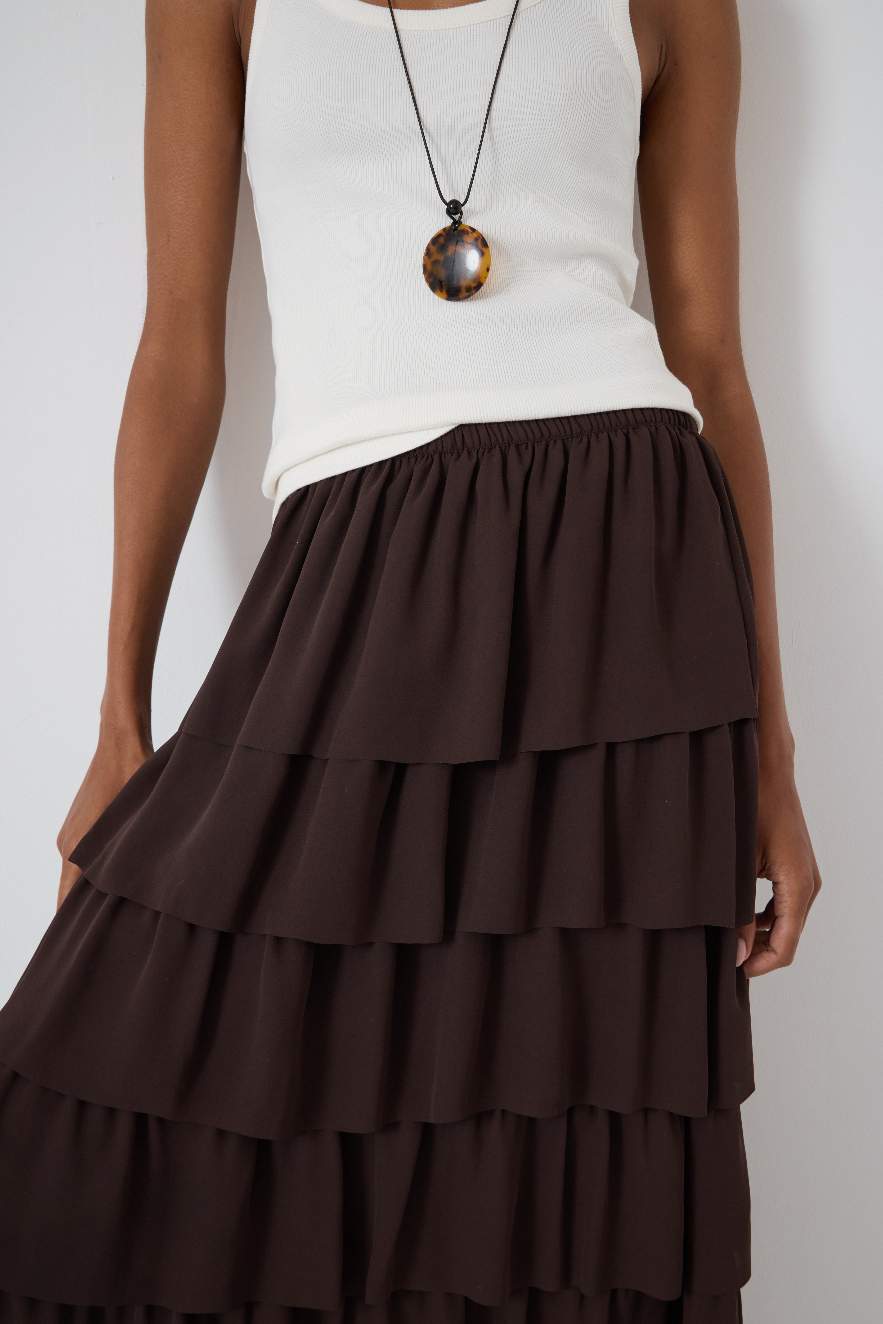 Lillie Tiered Chiffon Skirt