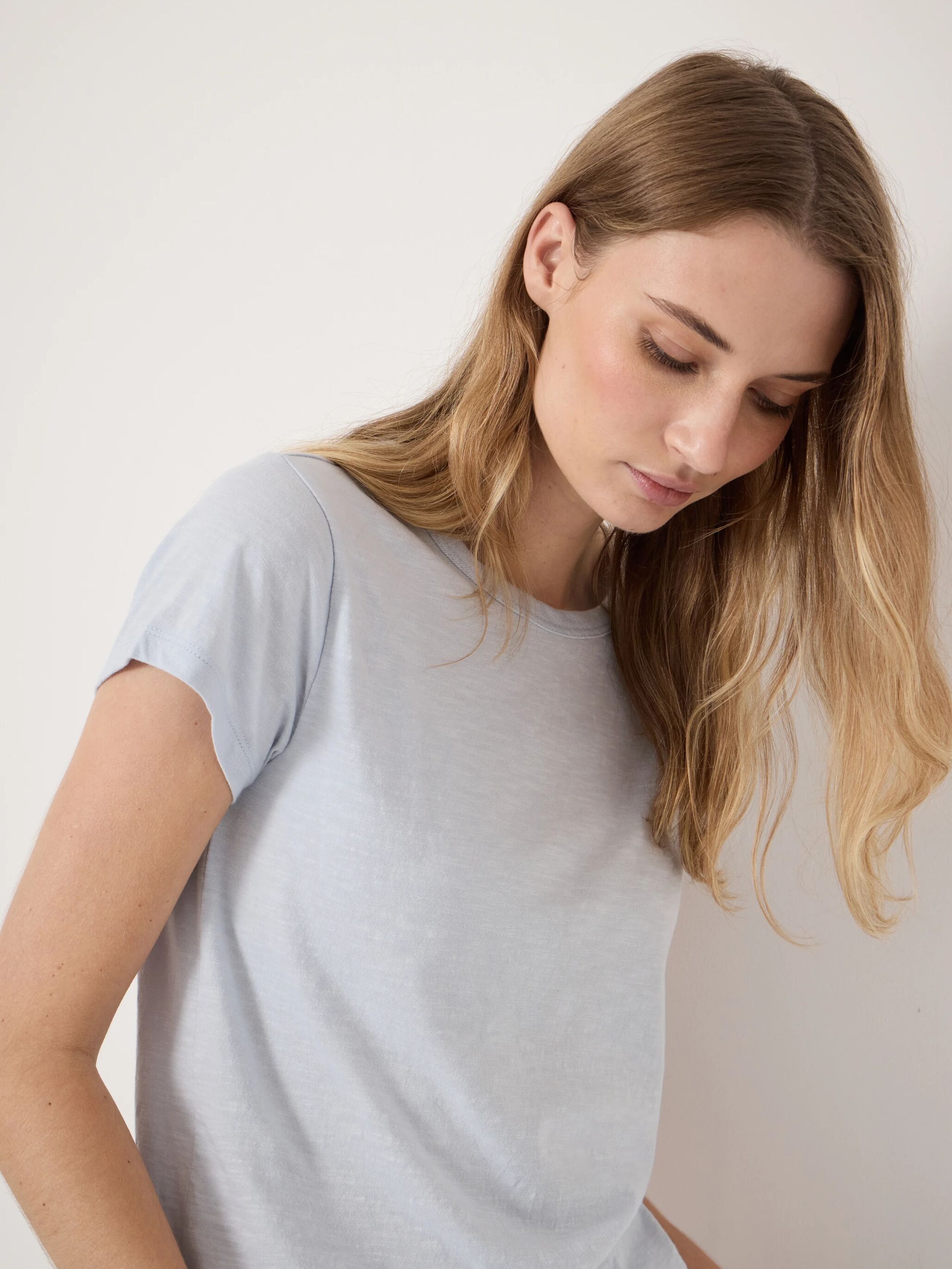 Slim Fit Slub Crew T-Shirt