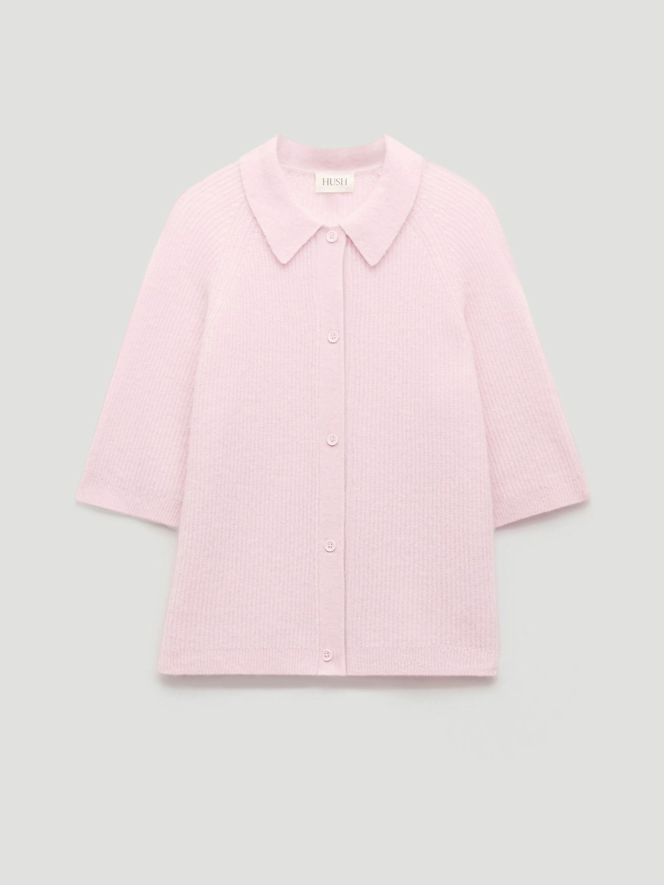 014277-1434-07 Jinny Wool Blend Short Sleeve Cardigan