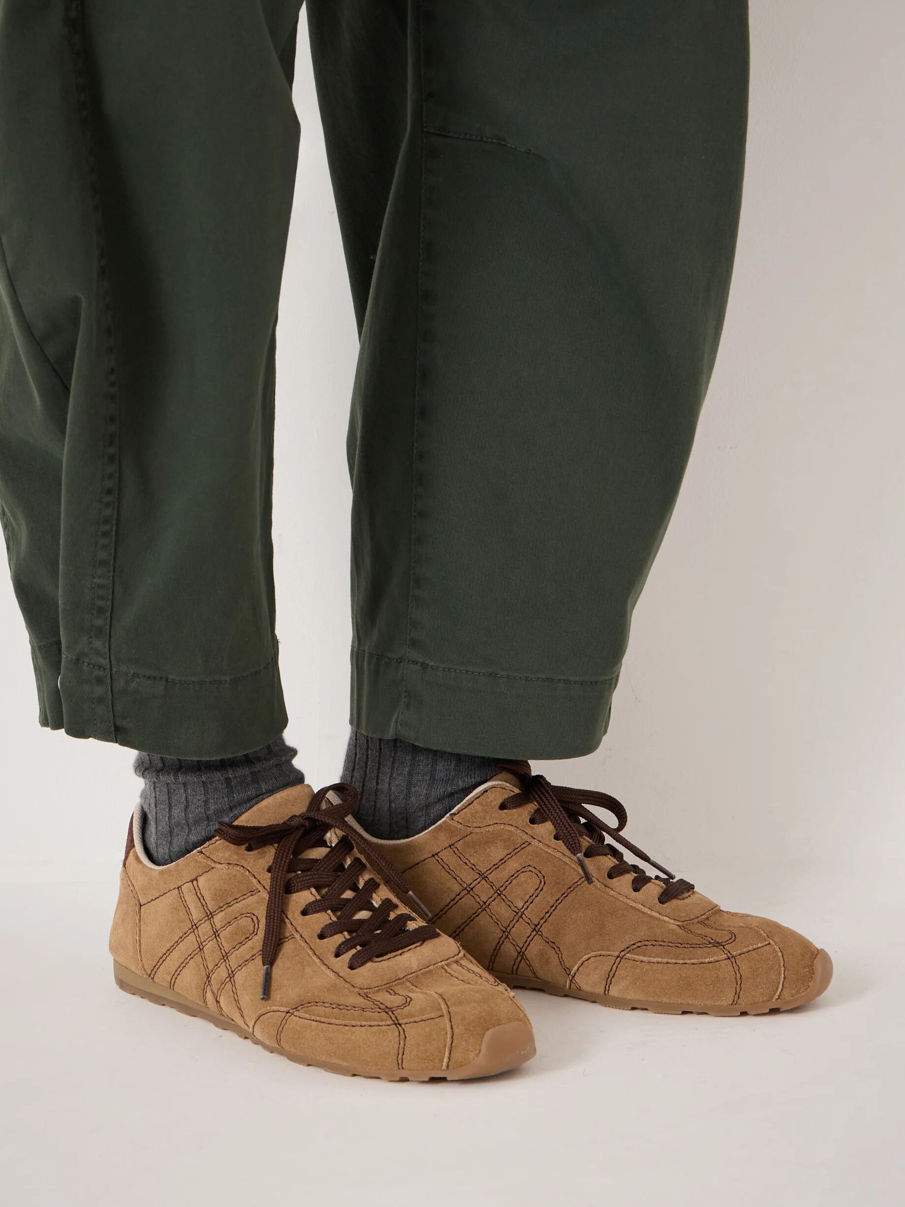 Sadie Stitch Detail Slimline Trainers