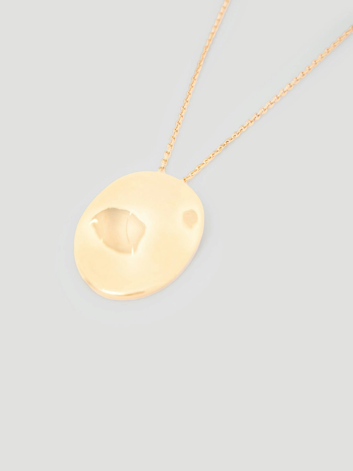 015093-3037-03 Jett Oversized Organic Shaped Necklace
