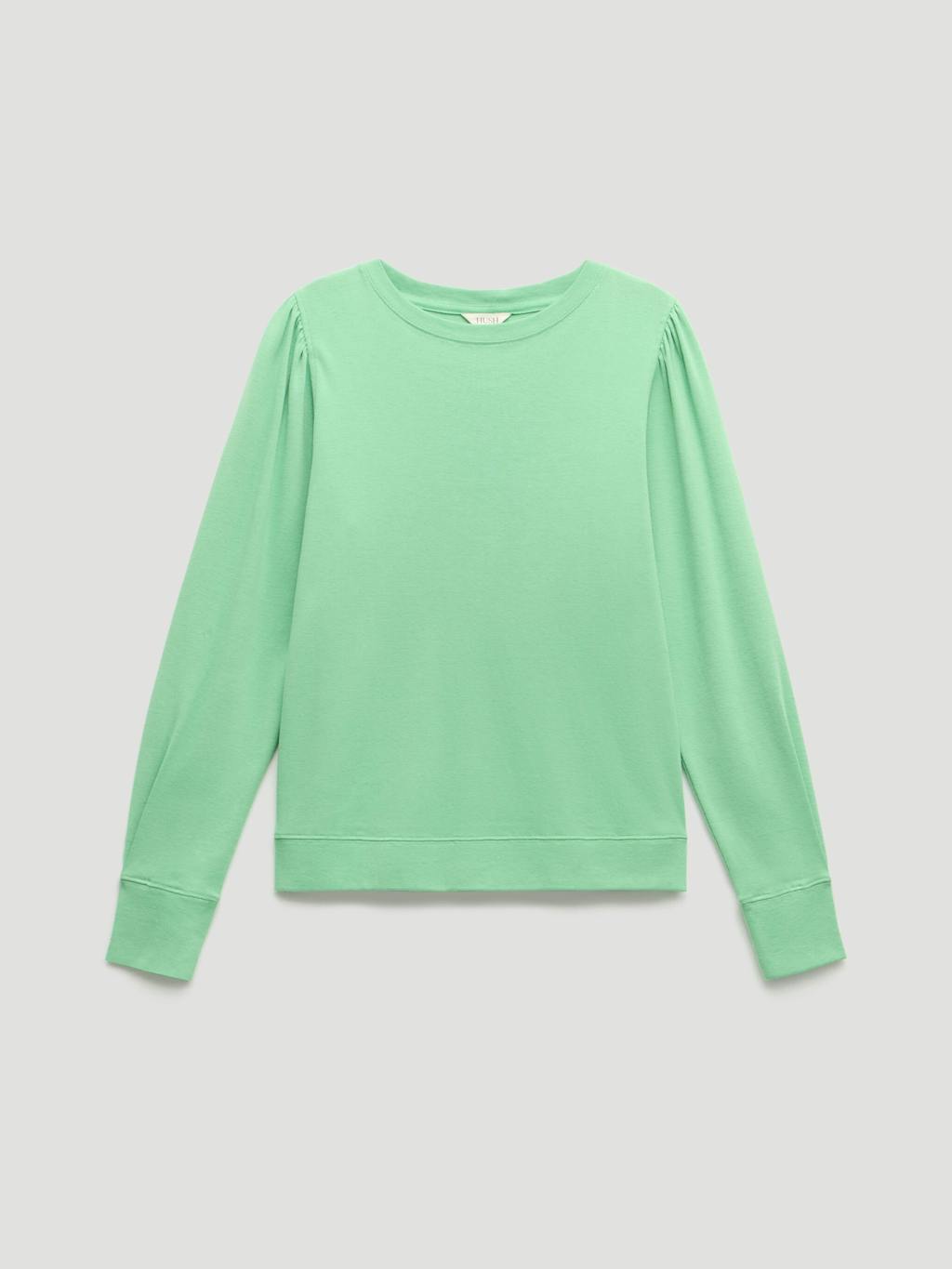 007404-2099-07 Emily Puff Sleeve Cotton Jersey Top