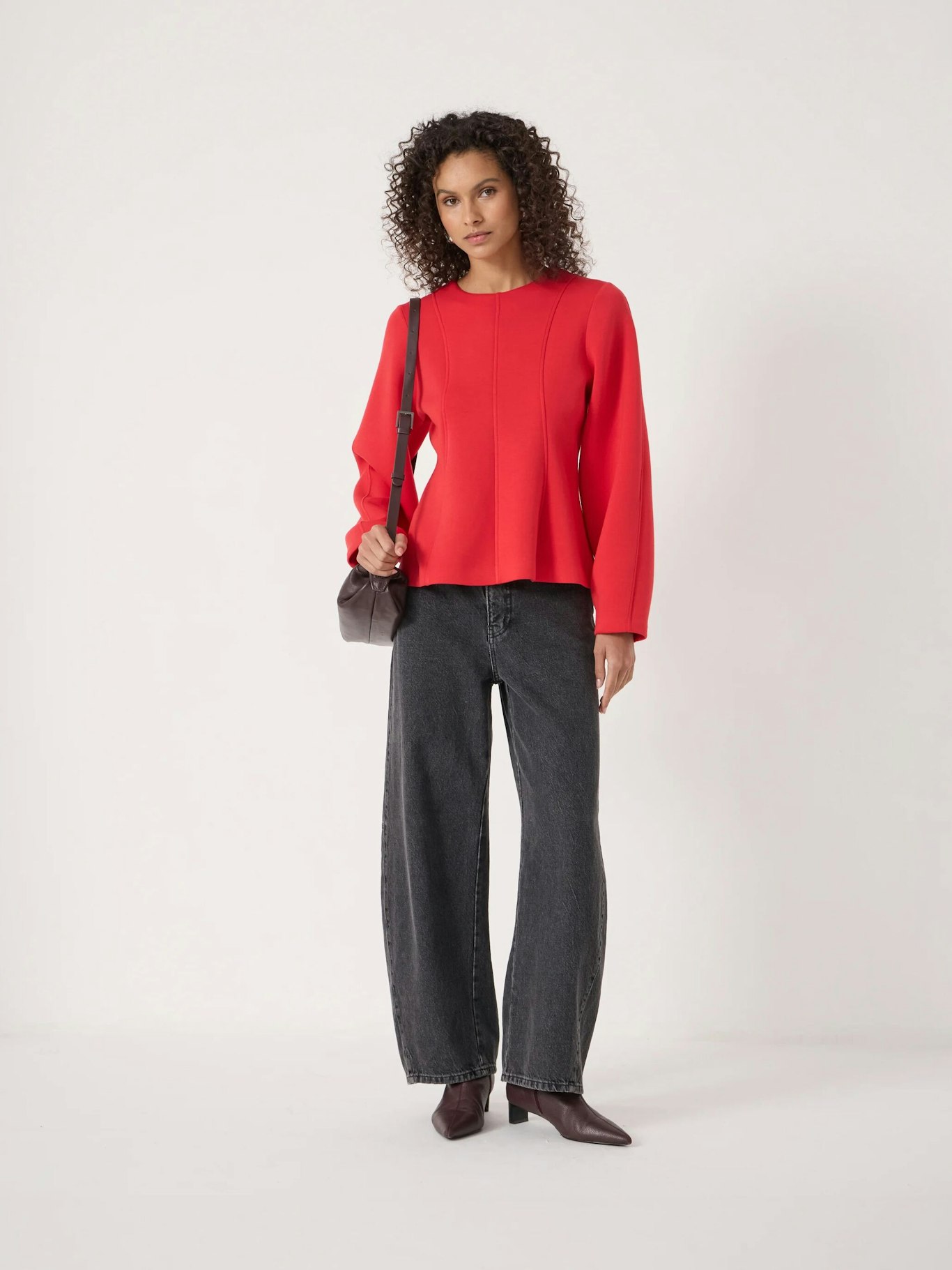 014526-0074-03 Scuba Peplum Jersey Top