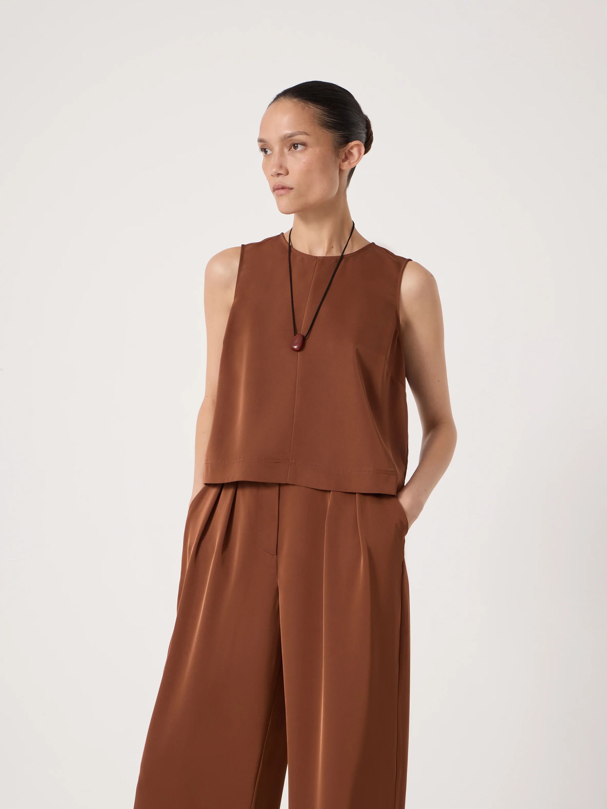 Vera Satin Shell Top