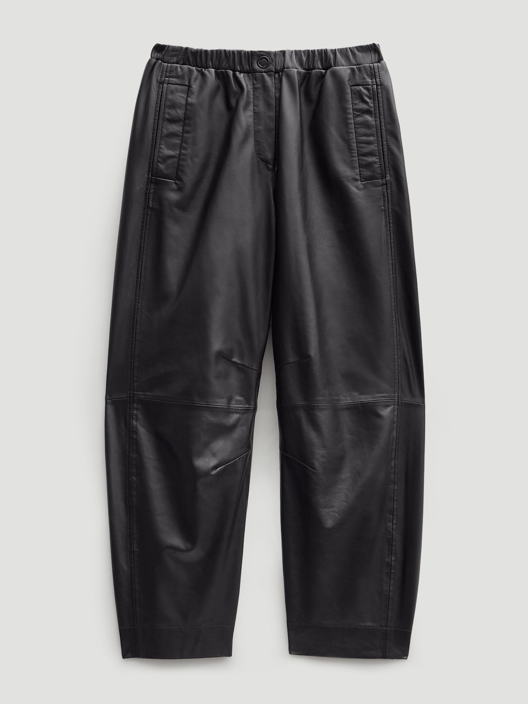 Leather Jack Barrel Trousers