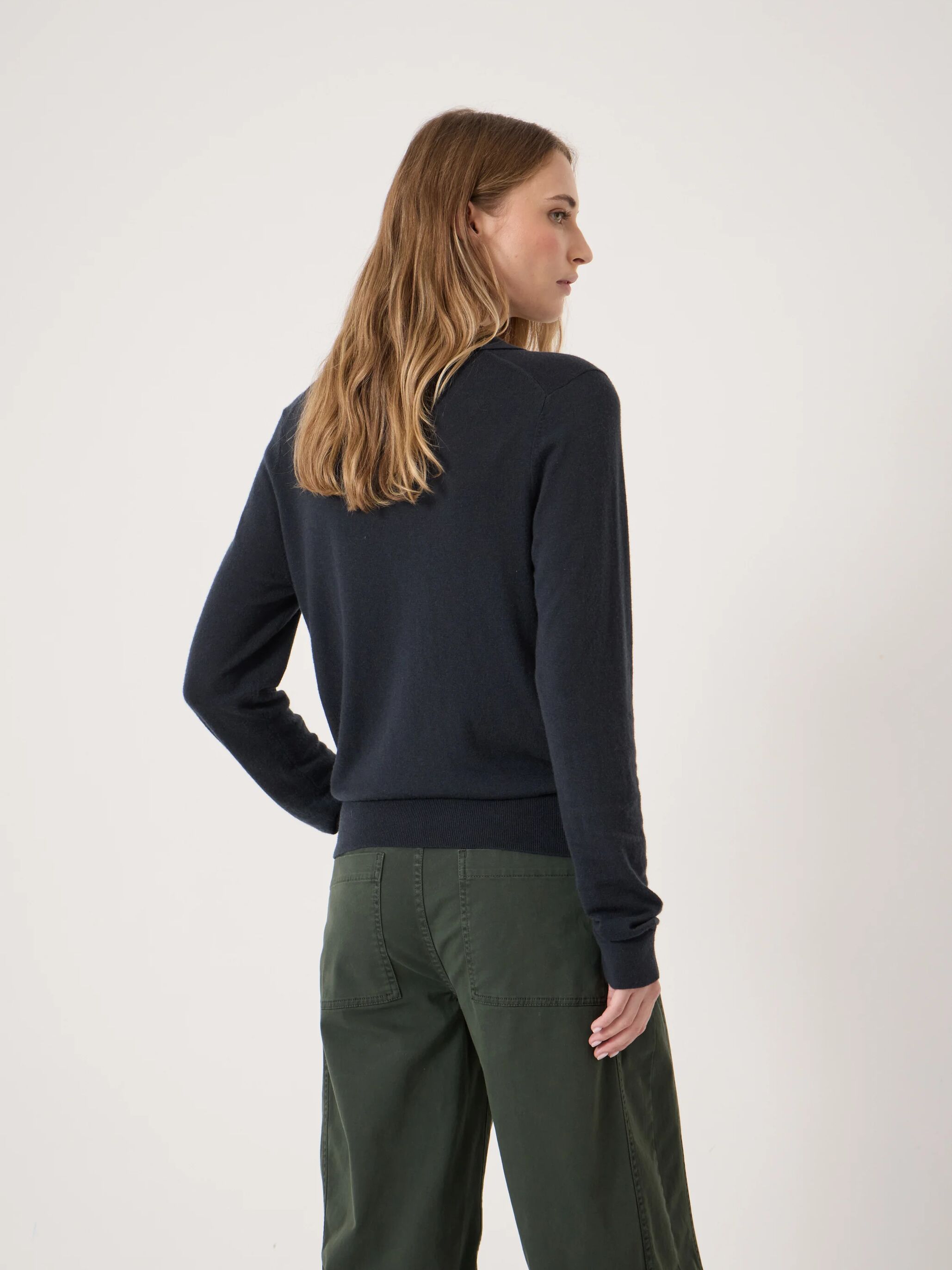 Merino Long Sleeve Polo Top