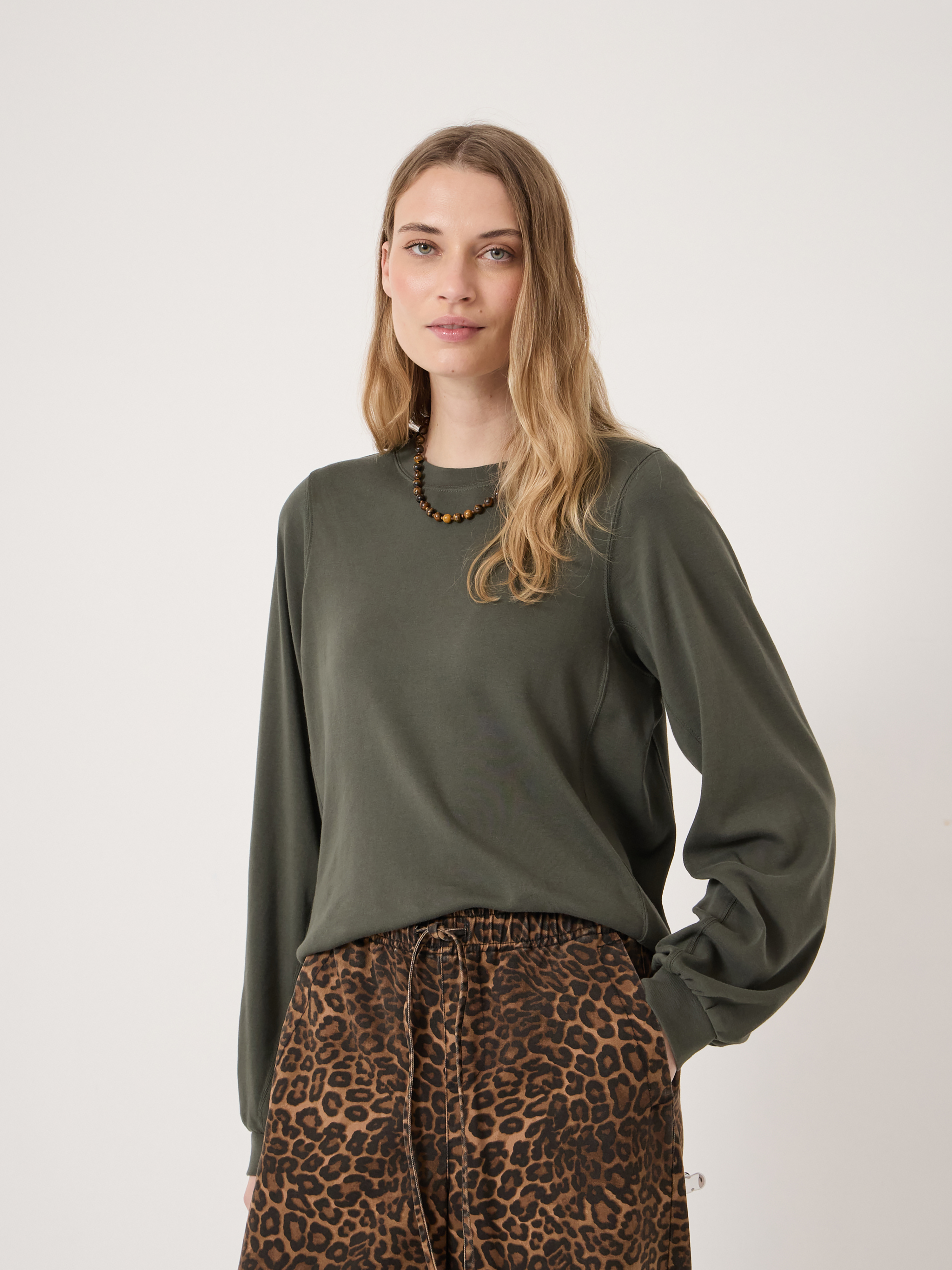 Elodie Puff Detail Cuff Cotton Top