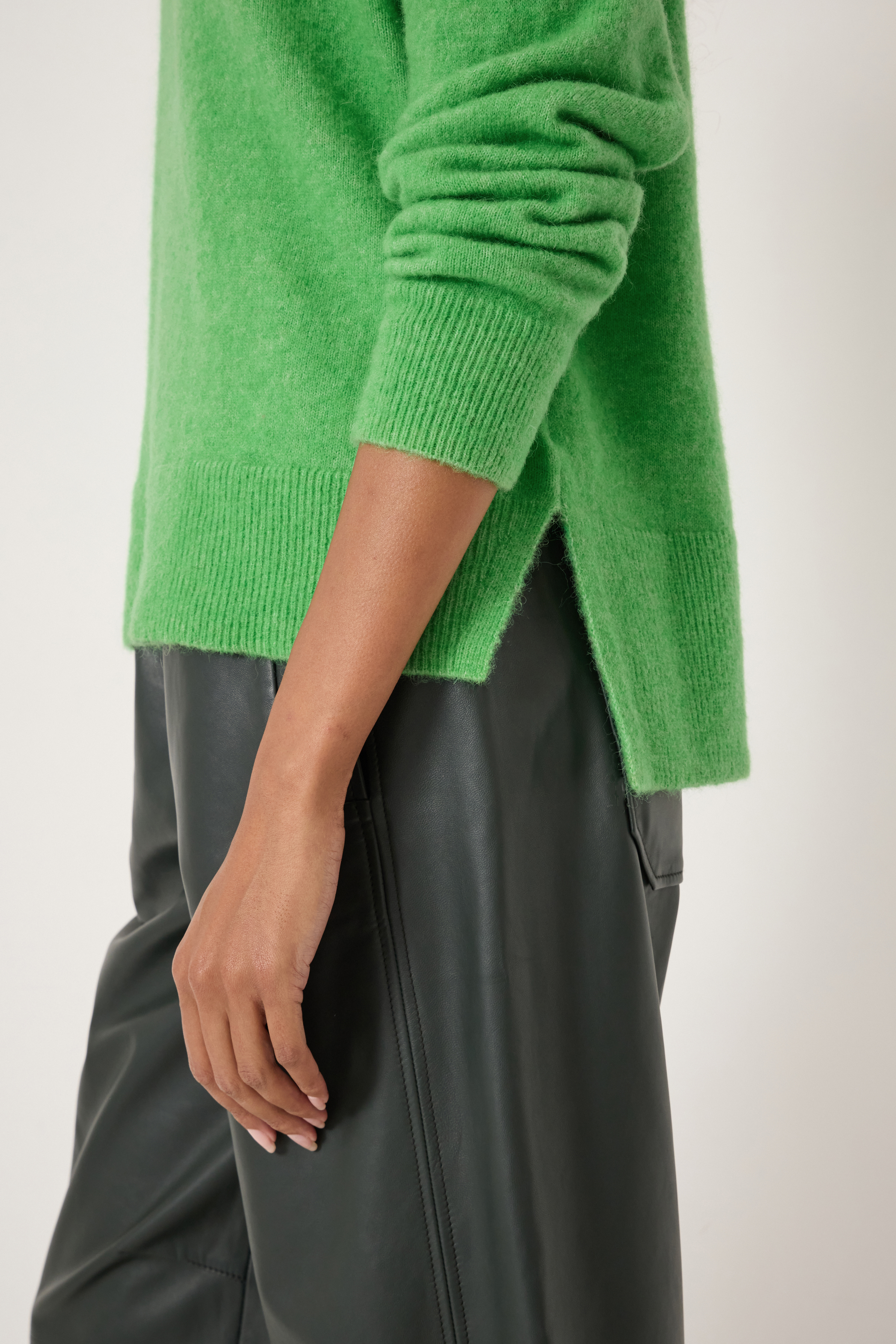 Wool Blend Crew Neck Jumper