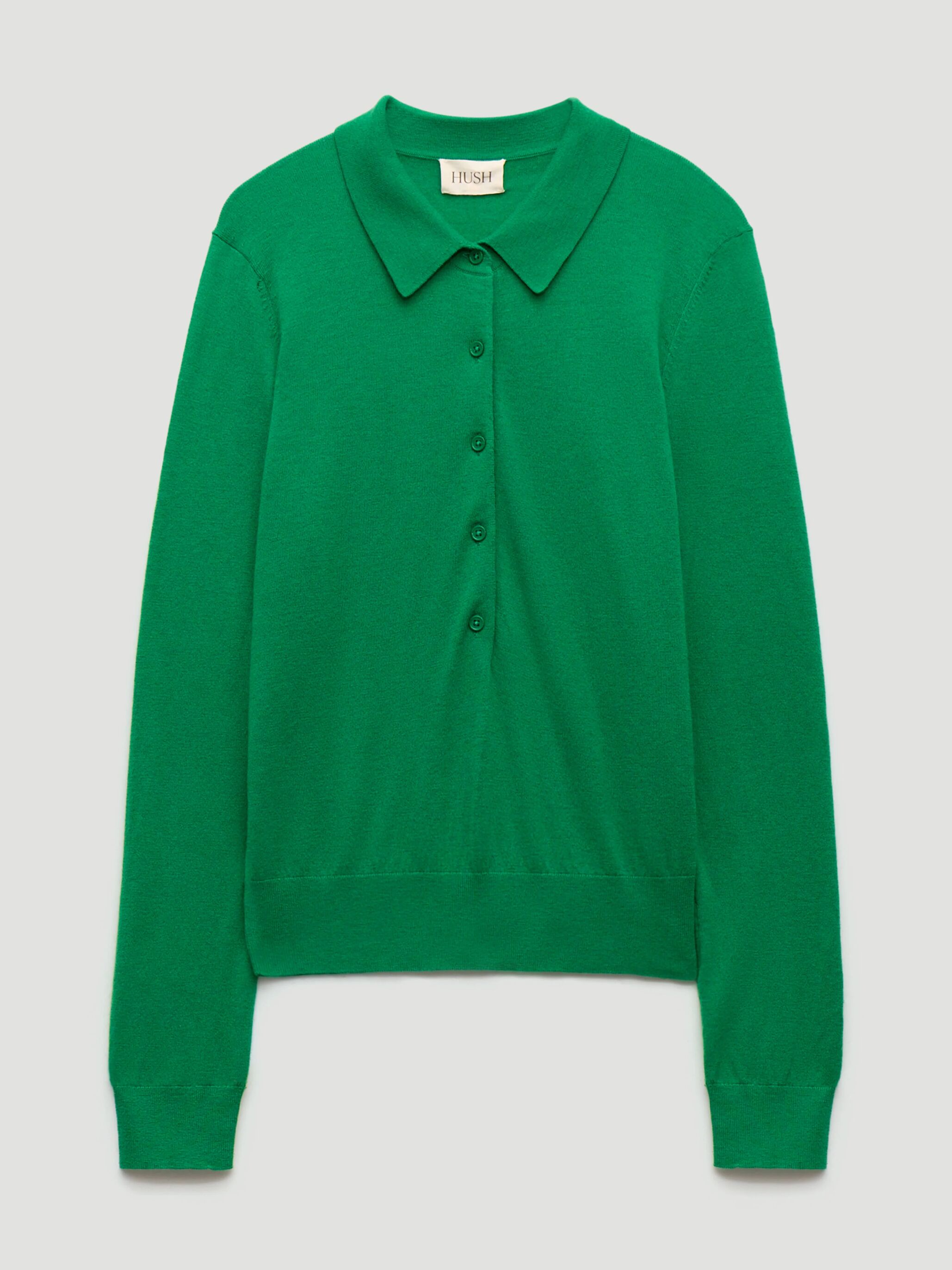 Merino Long Sleeve Polo Top