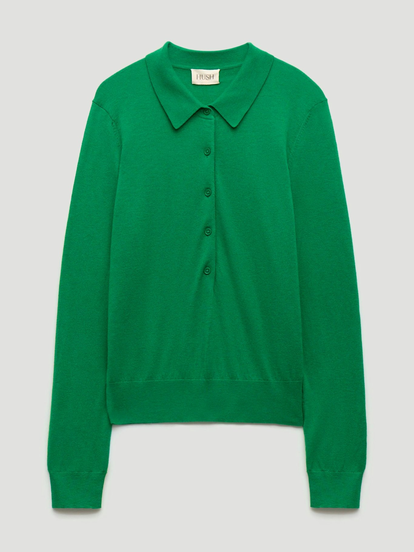 014580-2159-07 Merino Long Sleeve Polo Top