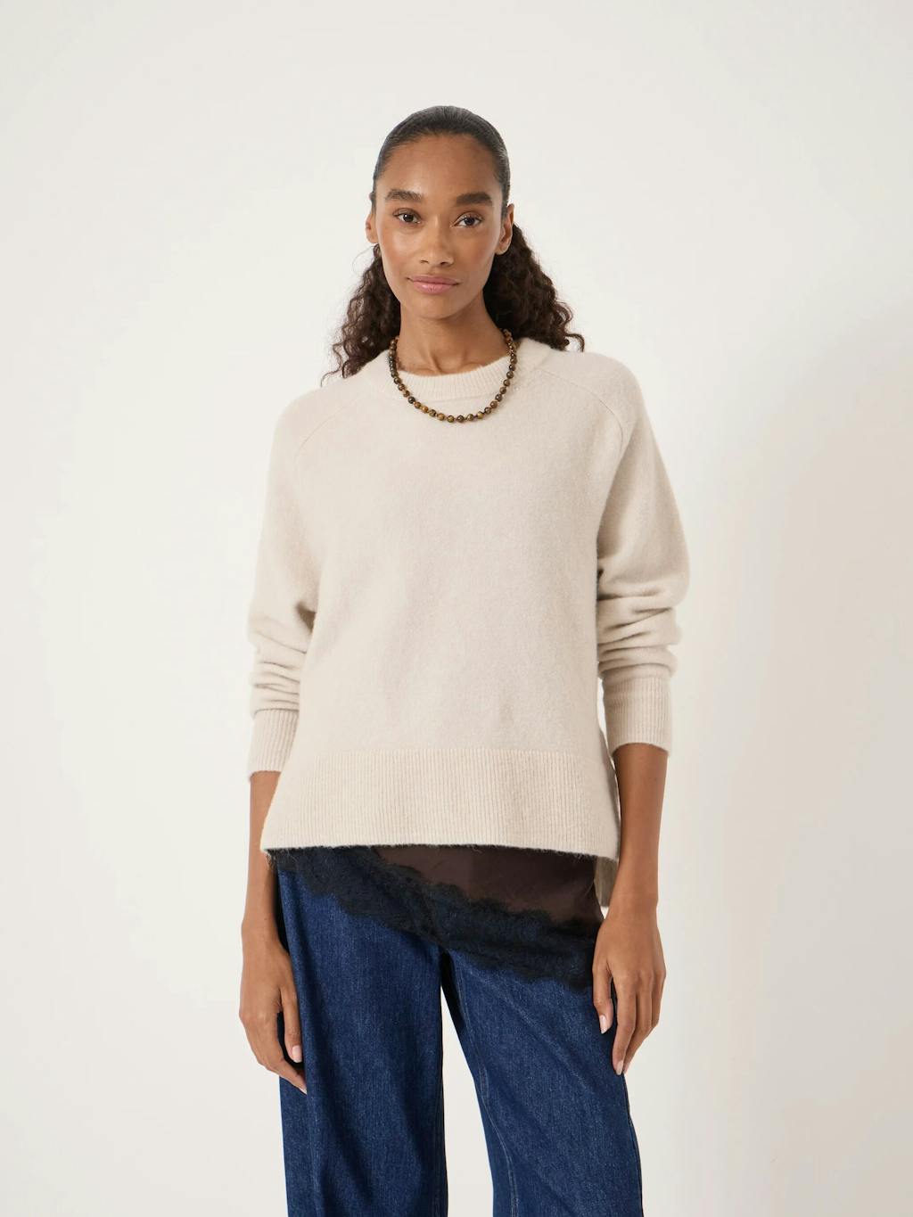 014287-0340-01 Wool Blend Crew Neck Jumper