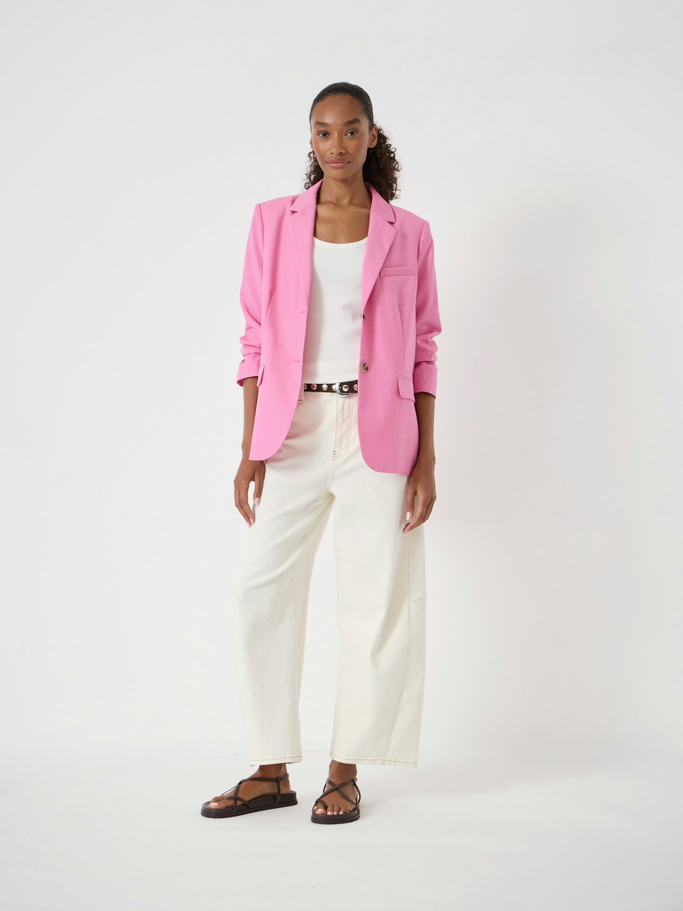 014670-1108-02 Bel Relaxed Wool Blend Lined Blazer