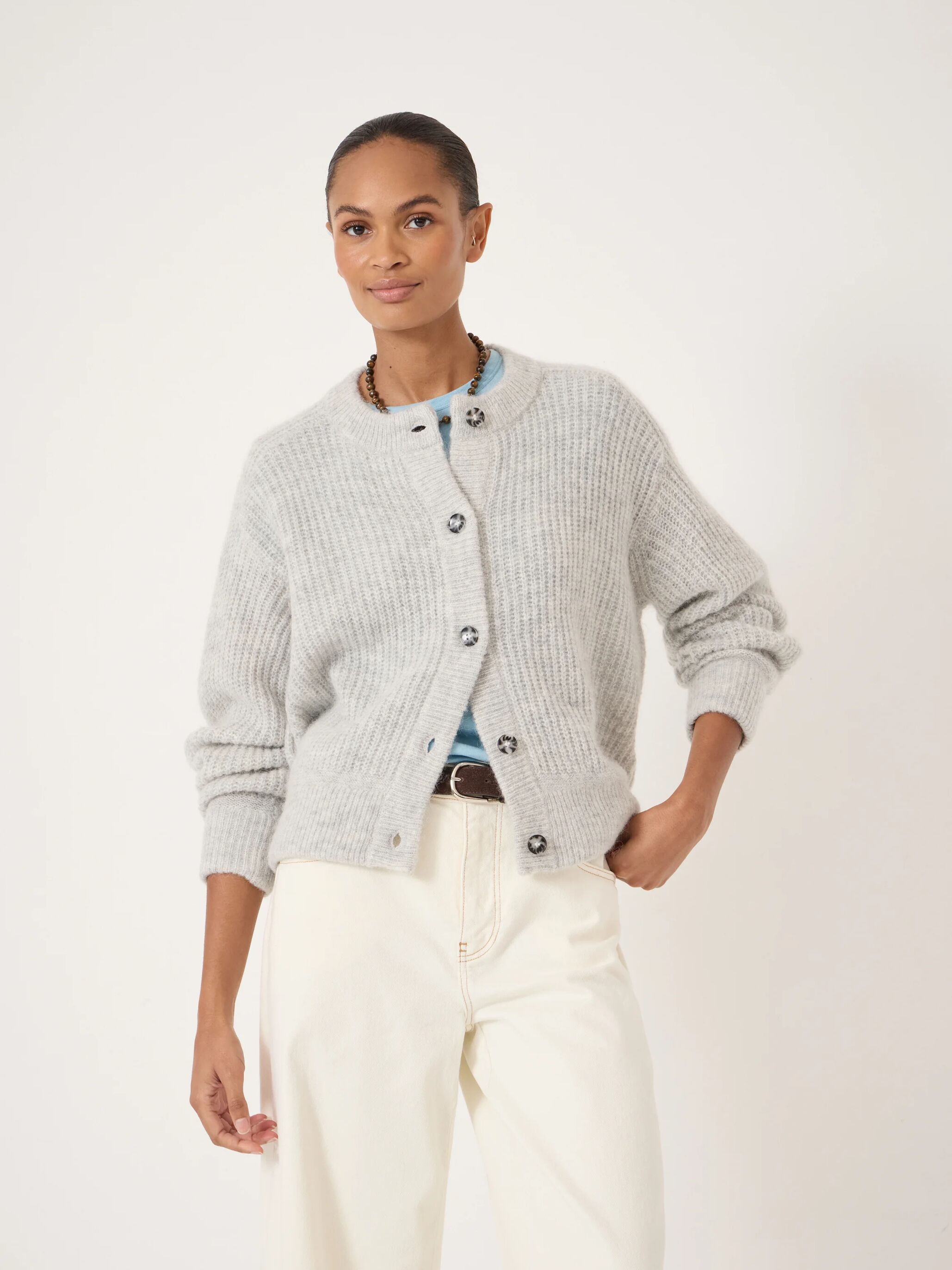 Raven Wool Blend Cardigan