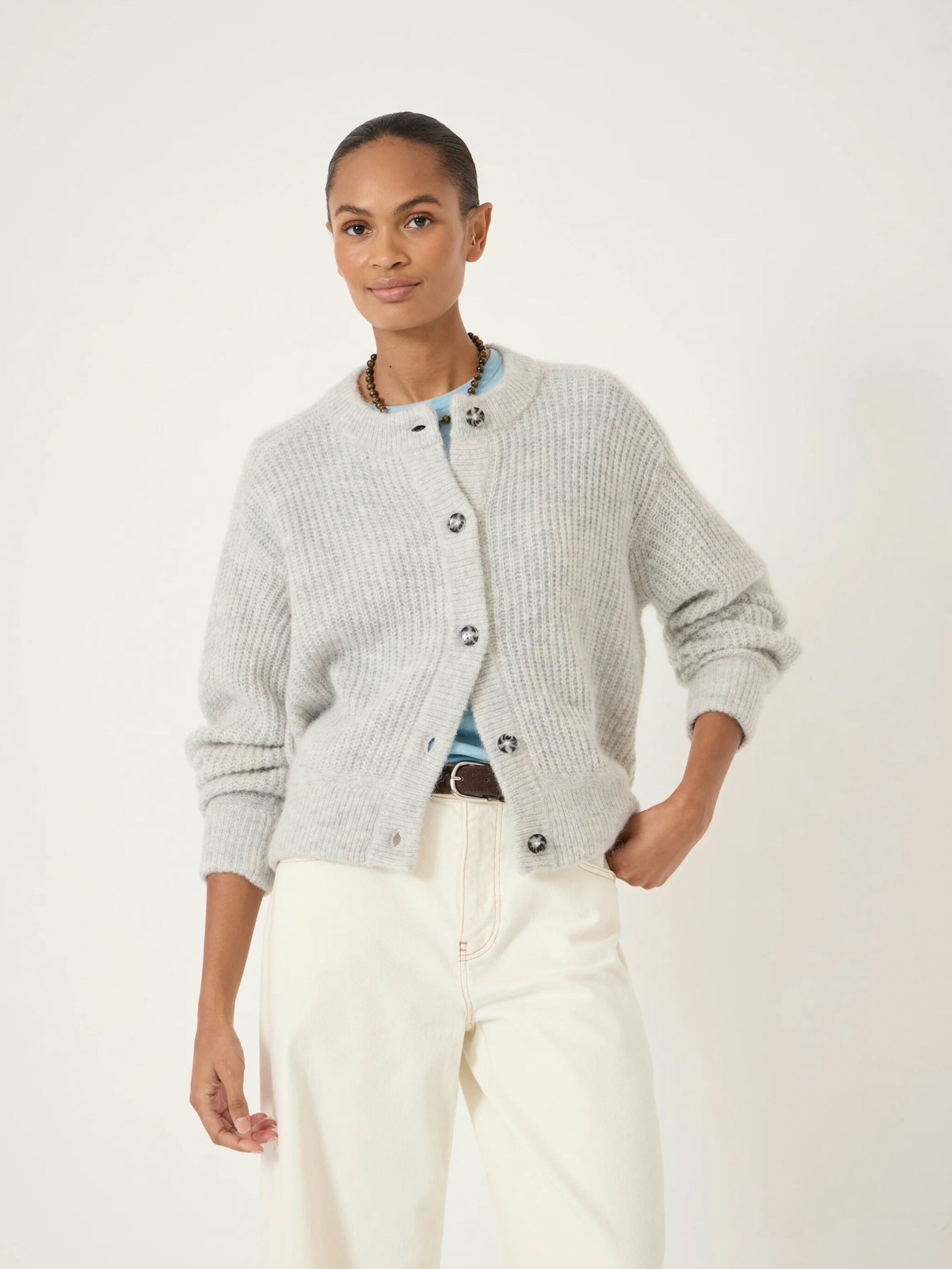 013113-2804-01 Raven Wool Blend Cardigan