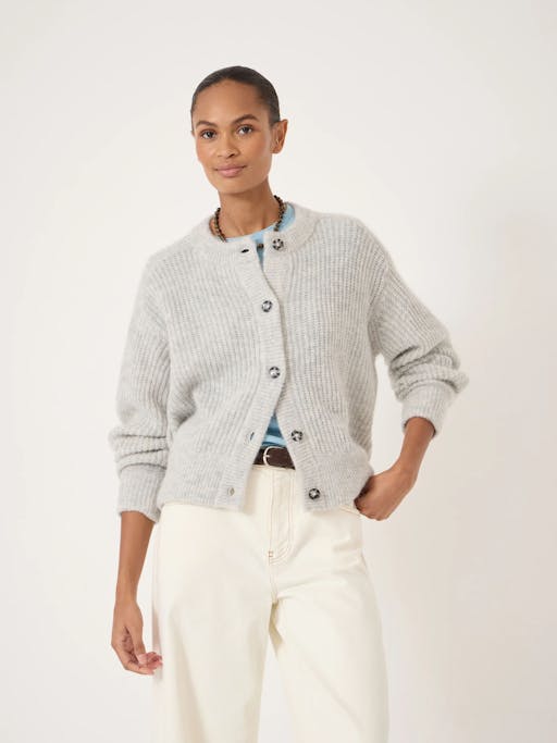 Raven Wool Blend Cardigan