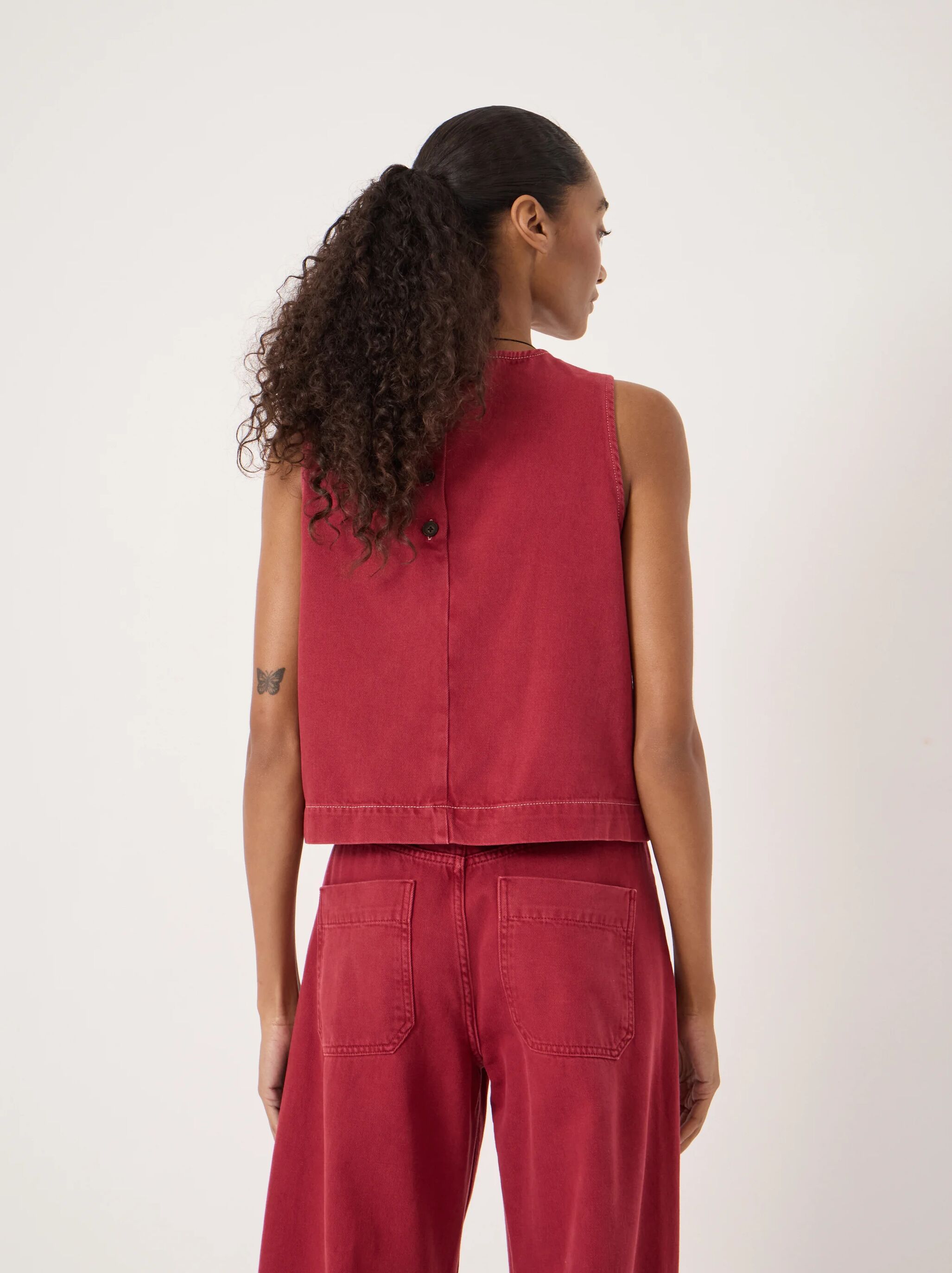 Valerie Denim Shell Top