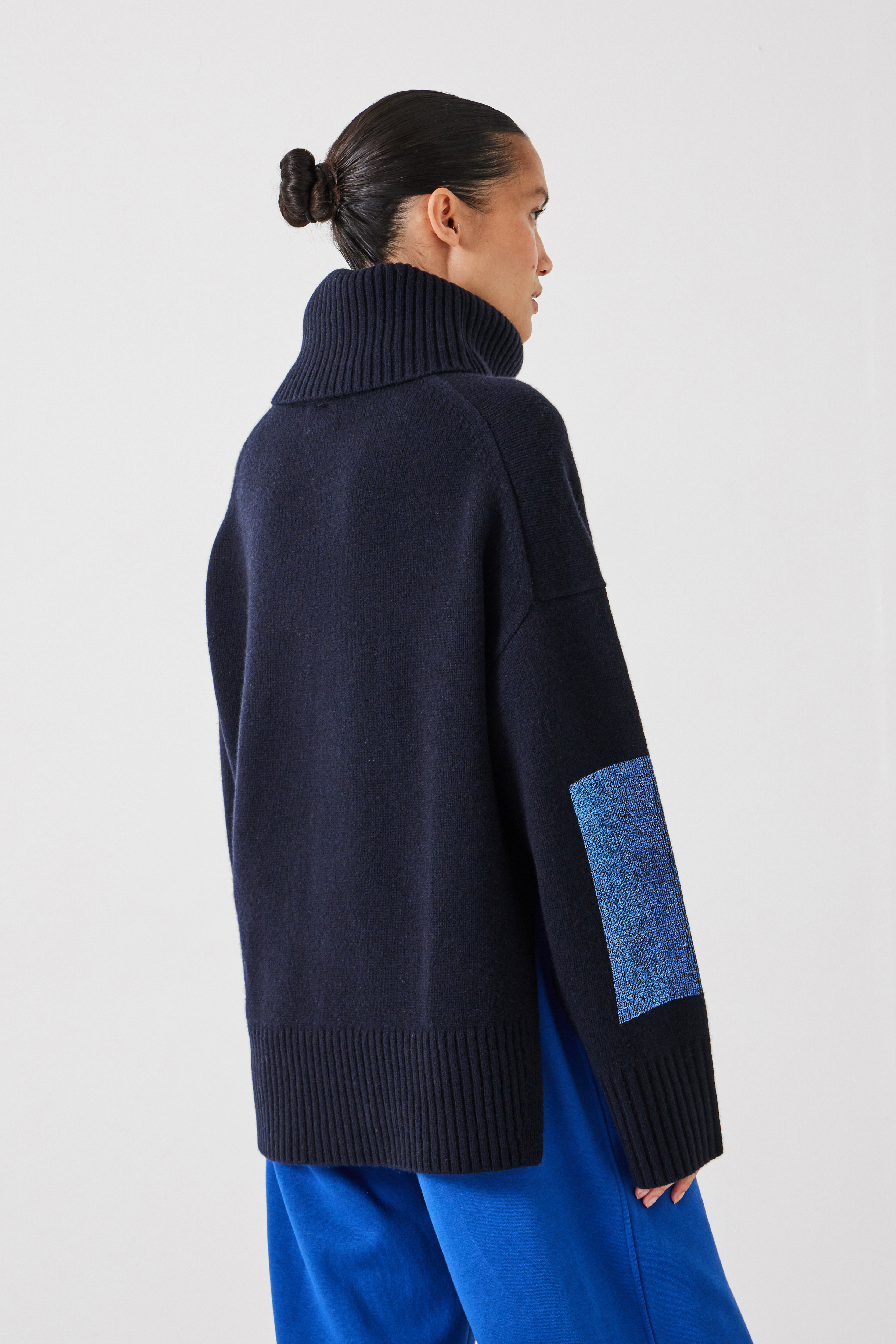 Livvy Merino Wool Detachable Roll Neck Jumper