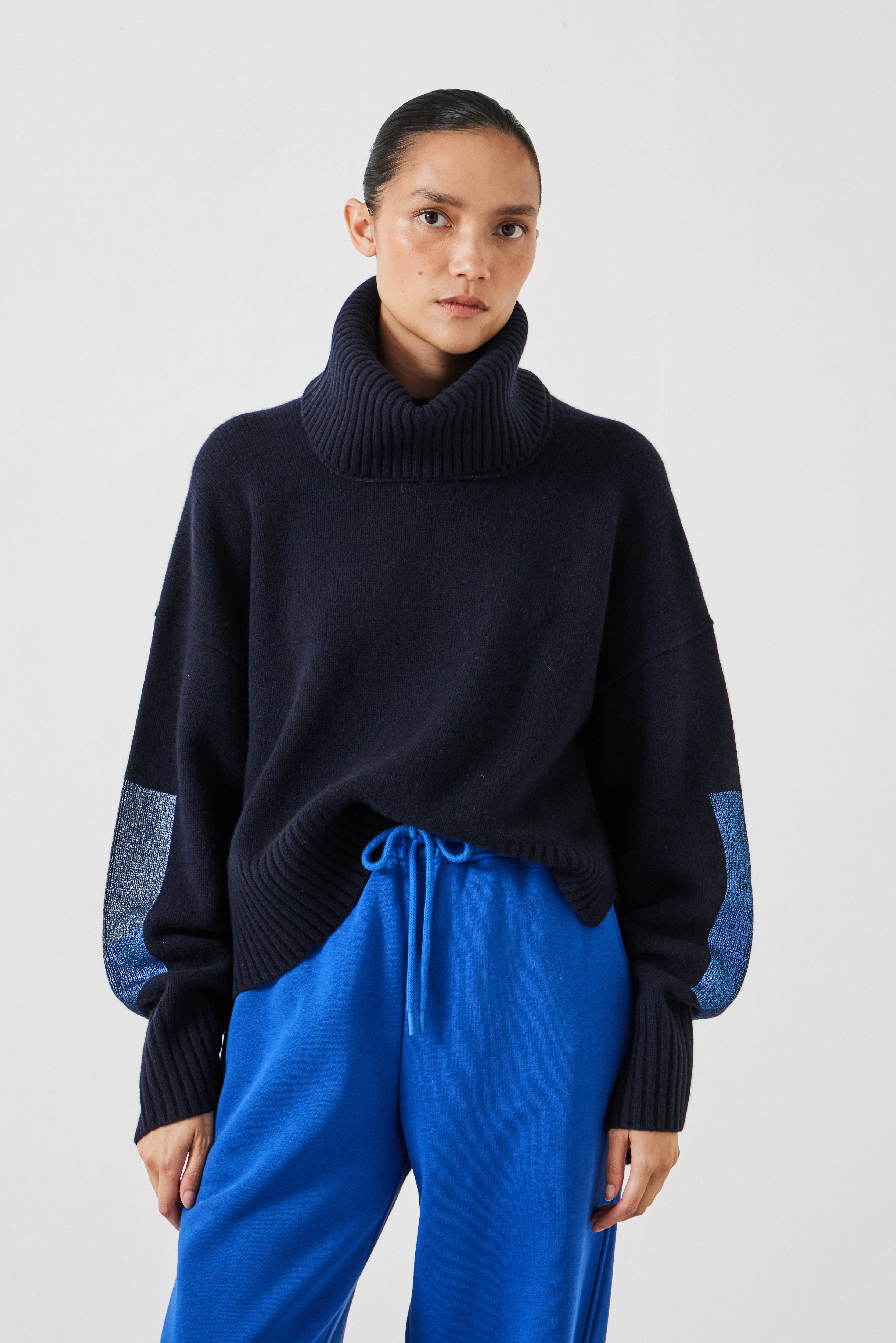 Livvy Merino Wool Detachable Roll Neck Jumper