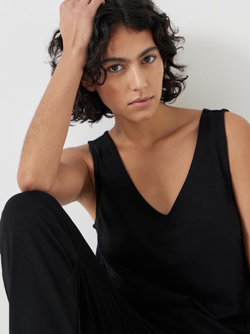 Cropped Jersey Jumpsuit