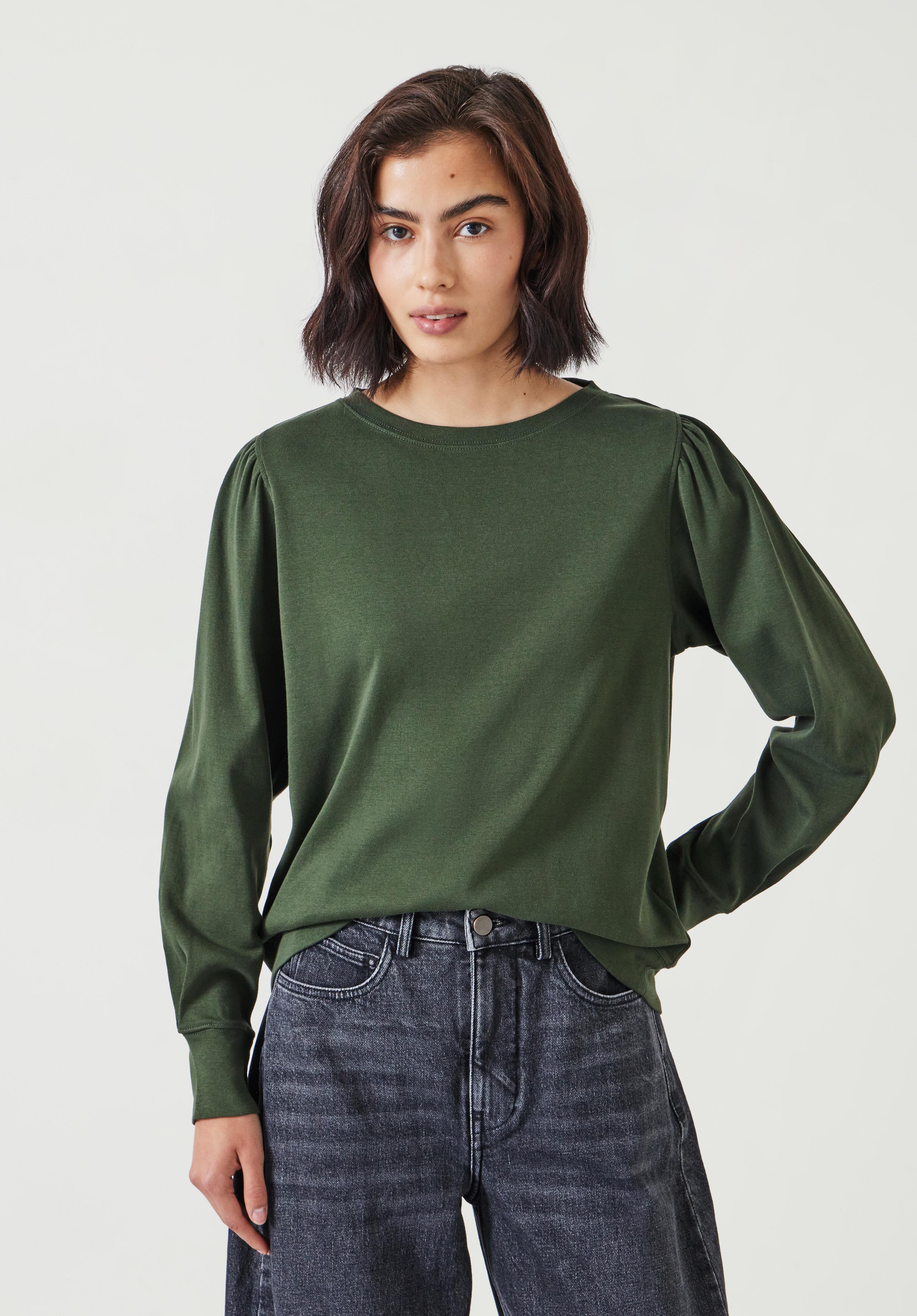 Emily Puff Sleeve Cotton Jersey Top