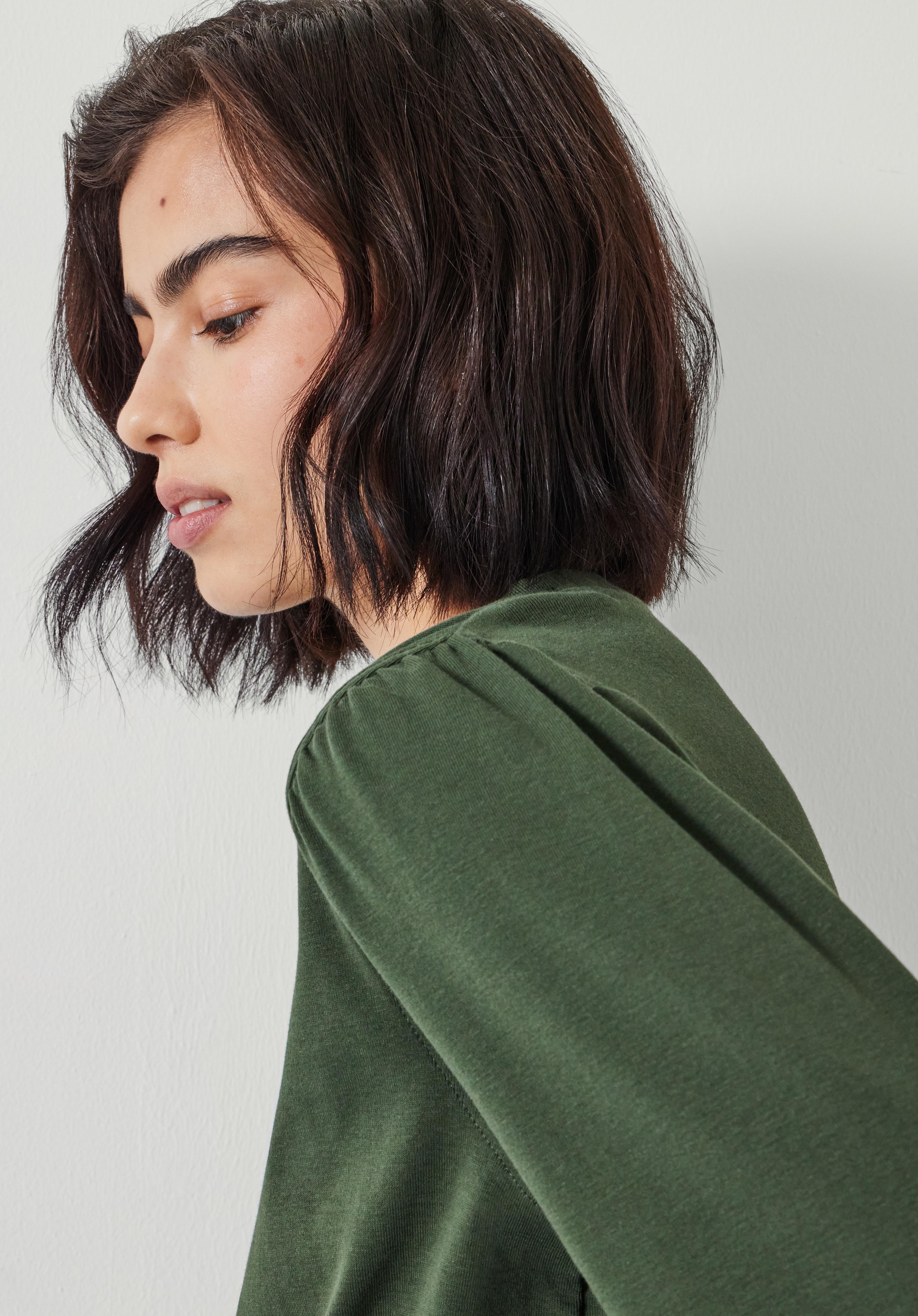 Emily Puff Sleeve Cotton Jersey Top