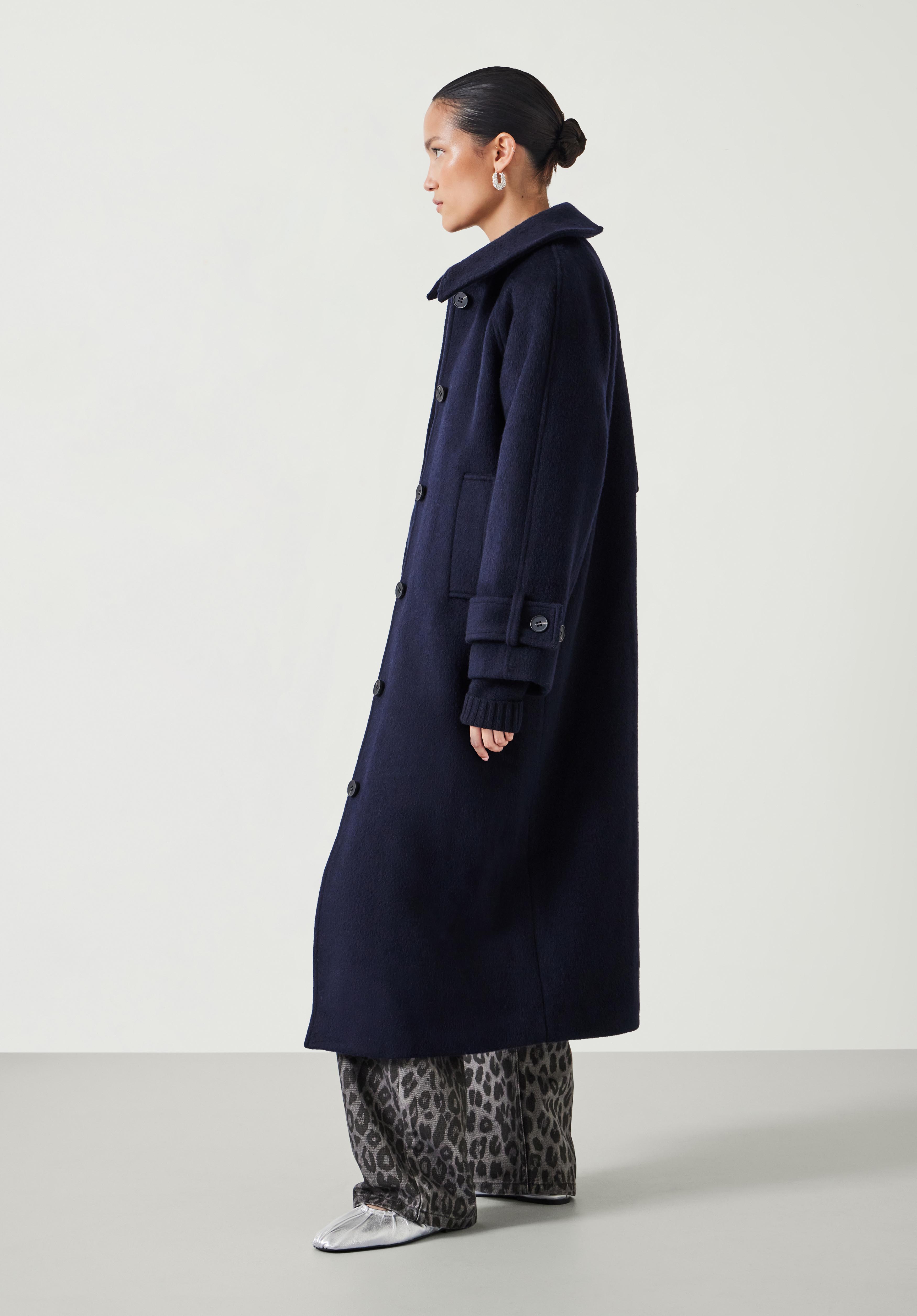 Munroe Pure Wool Oversized Cocoon Coat