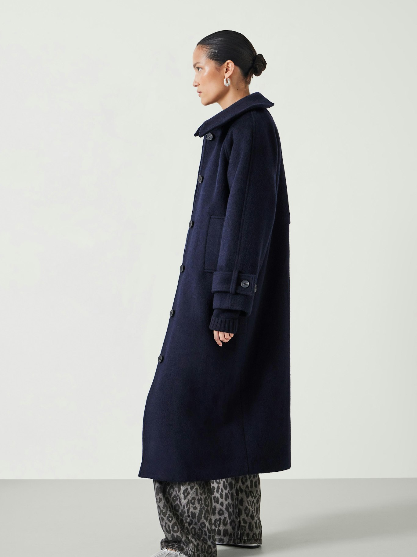 012326-1677-04 Munroe Pure Wool Oversized Cocoon Coat