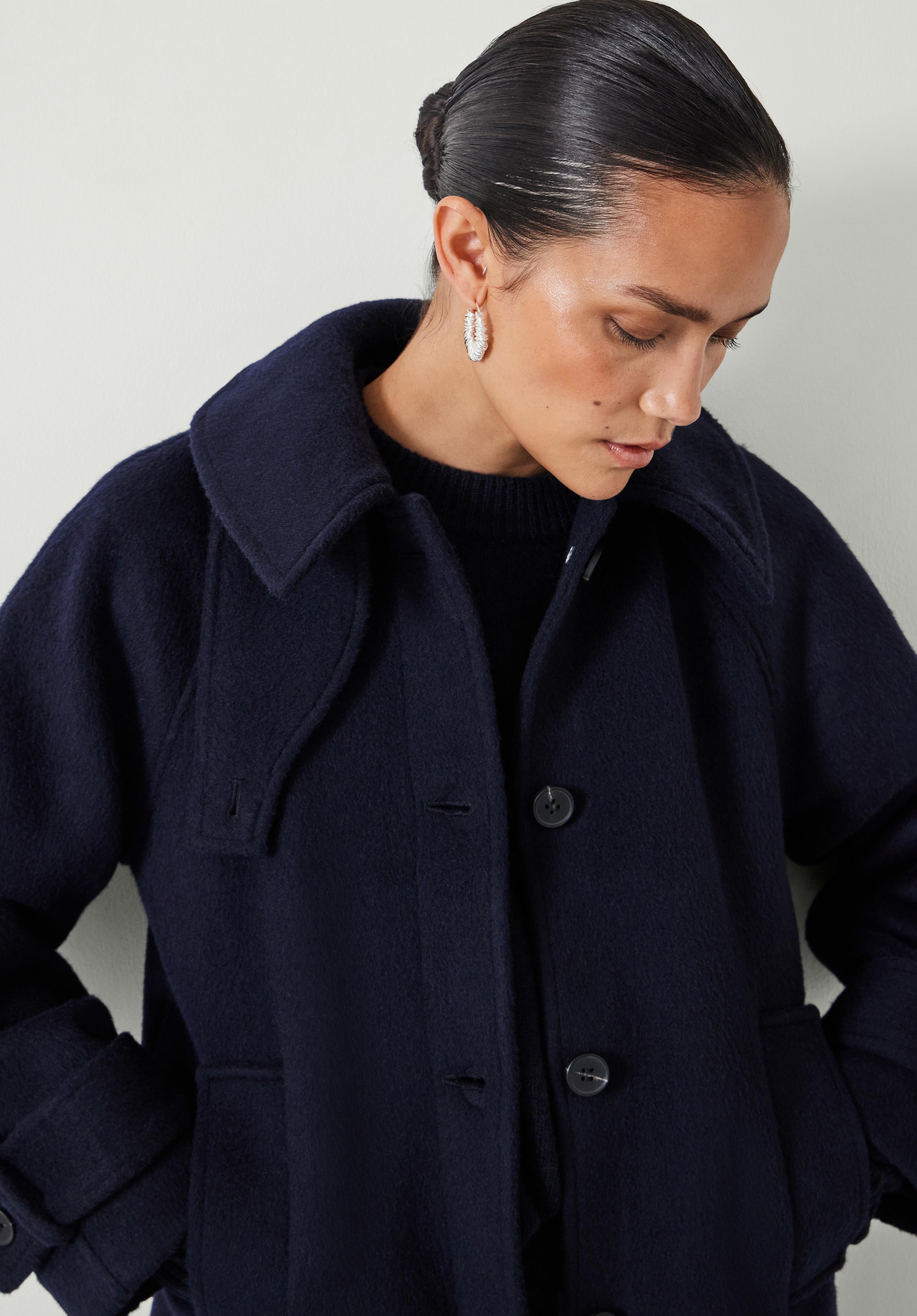 Munroe Pure Wool Oversized Cocoon Coat
