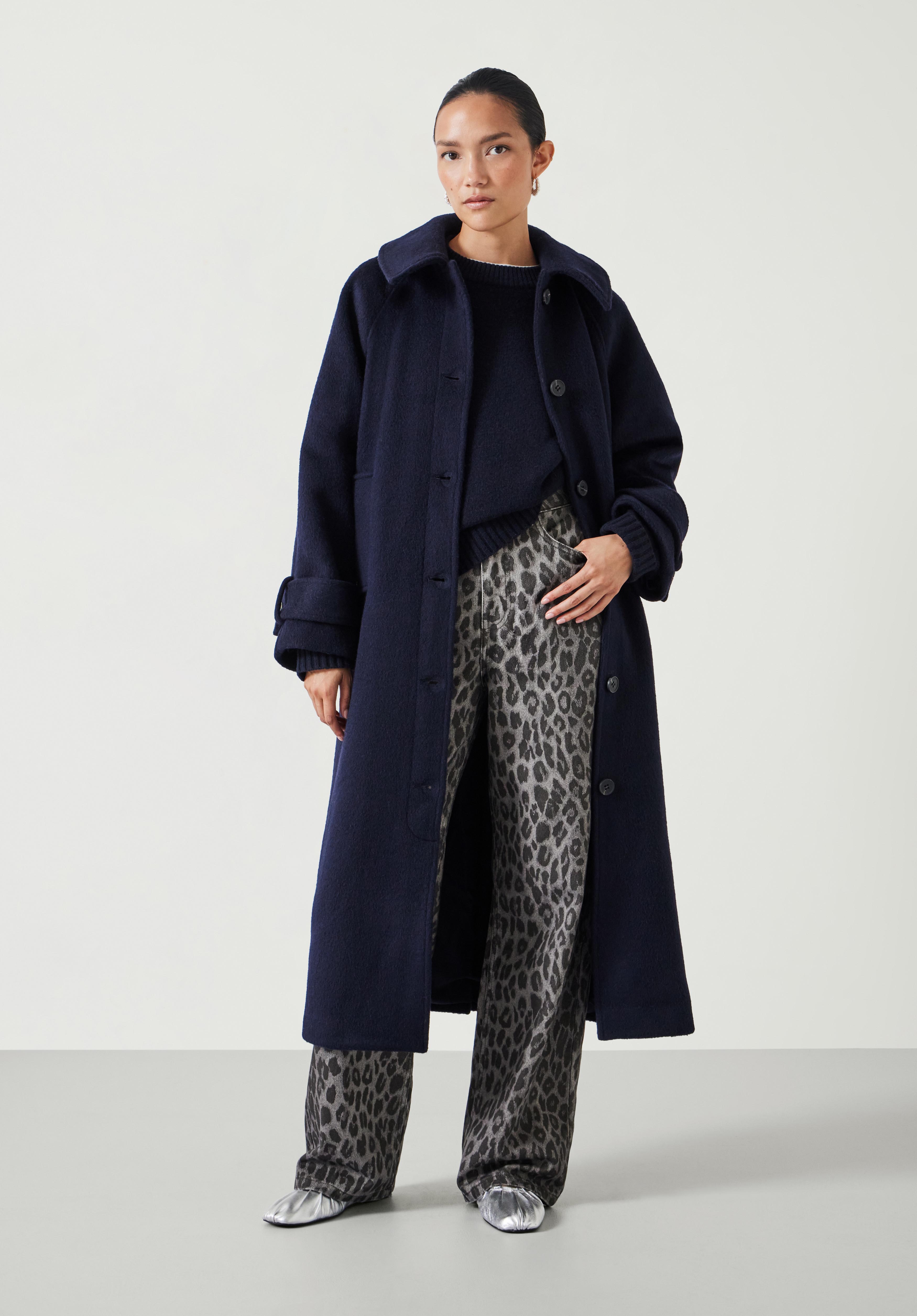 Munroe Pure Wool Oversized Cocoon Coat