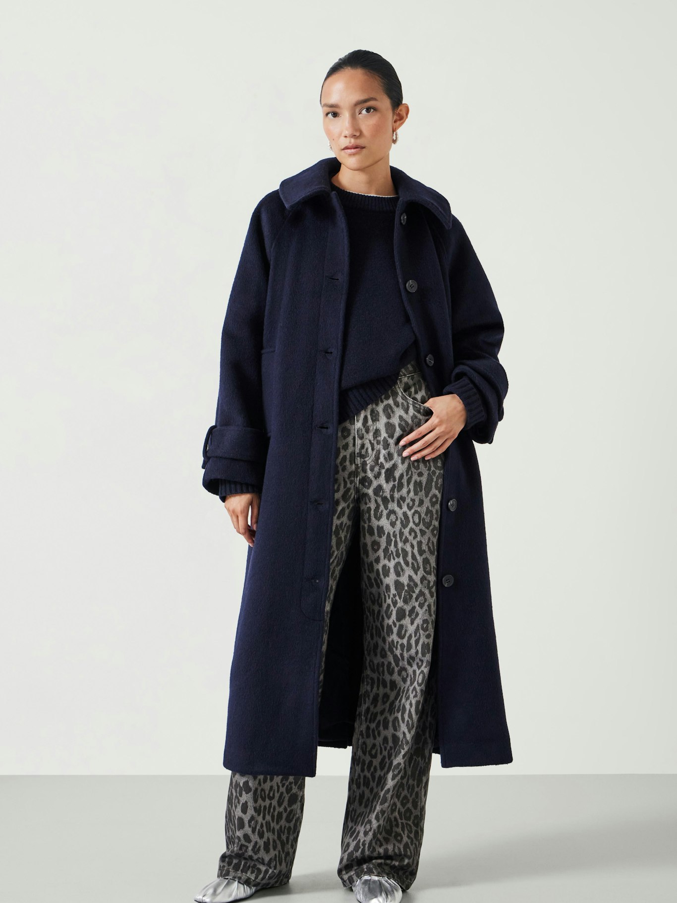012326-1677-01 Munroe Pure Wool Oversized Cocoon Coat