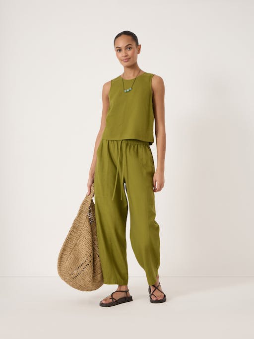 Estie Cowl Neck Hanky Hem Dress