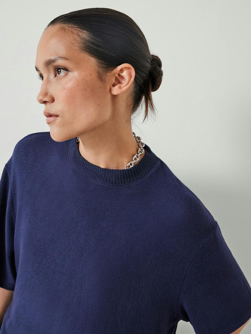 009637-1677-04 Elle Supersoft T Shirt (Dark Navy)