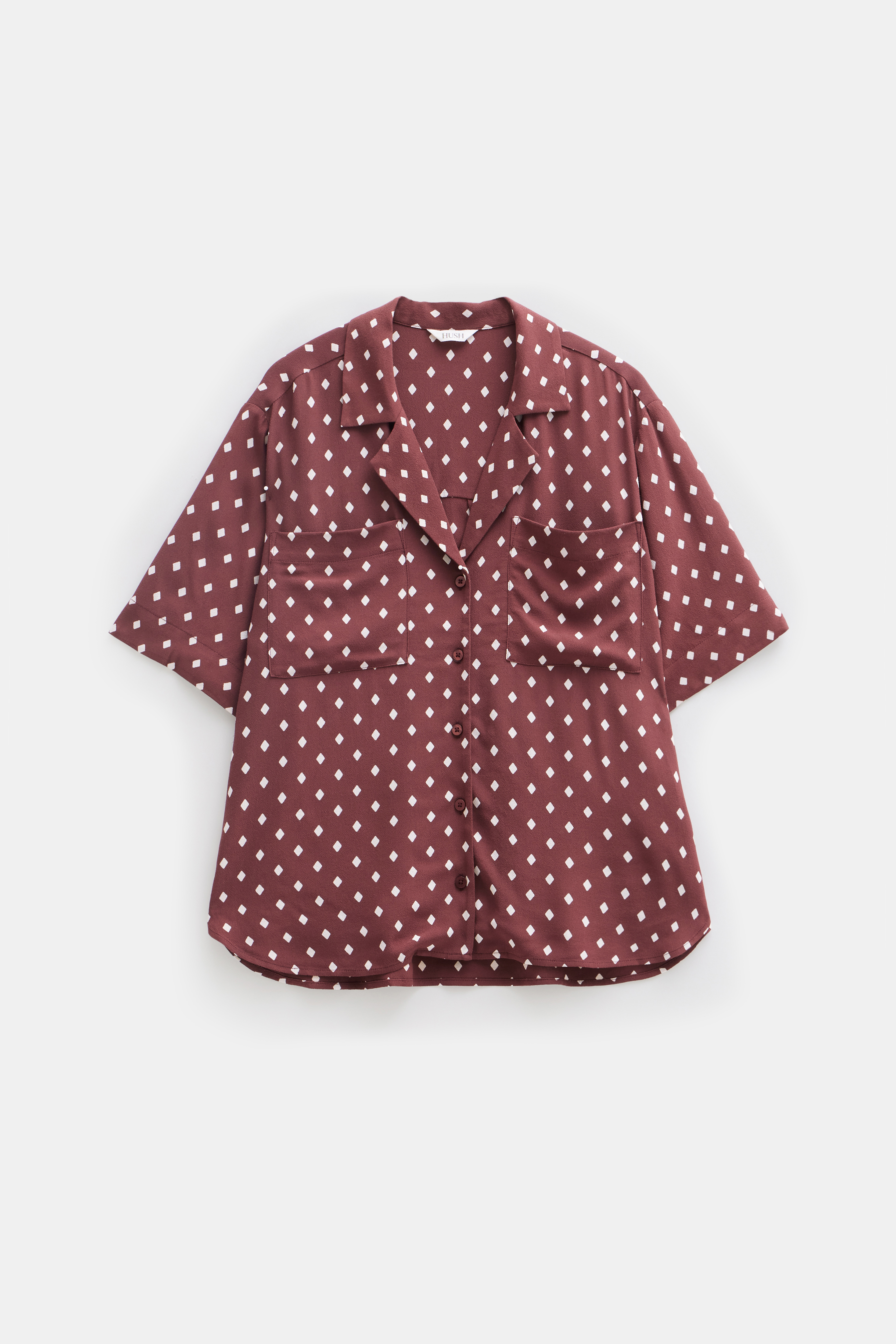 Revere Collar Short Sleeve Shirt