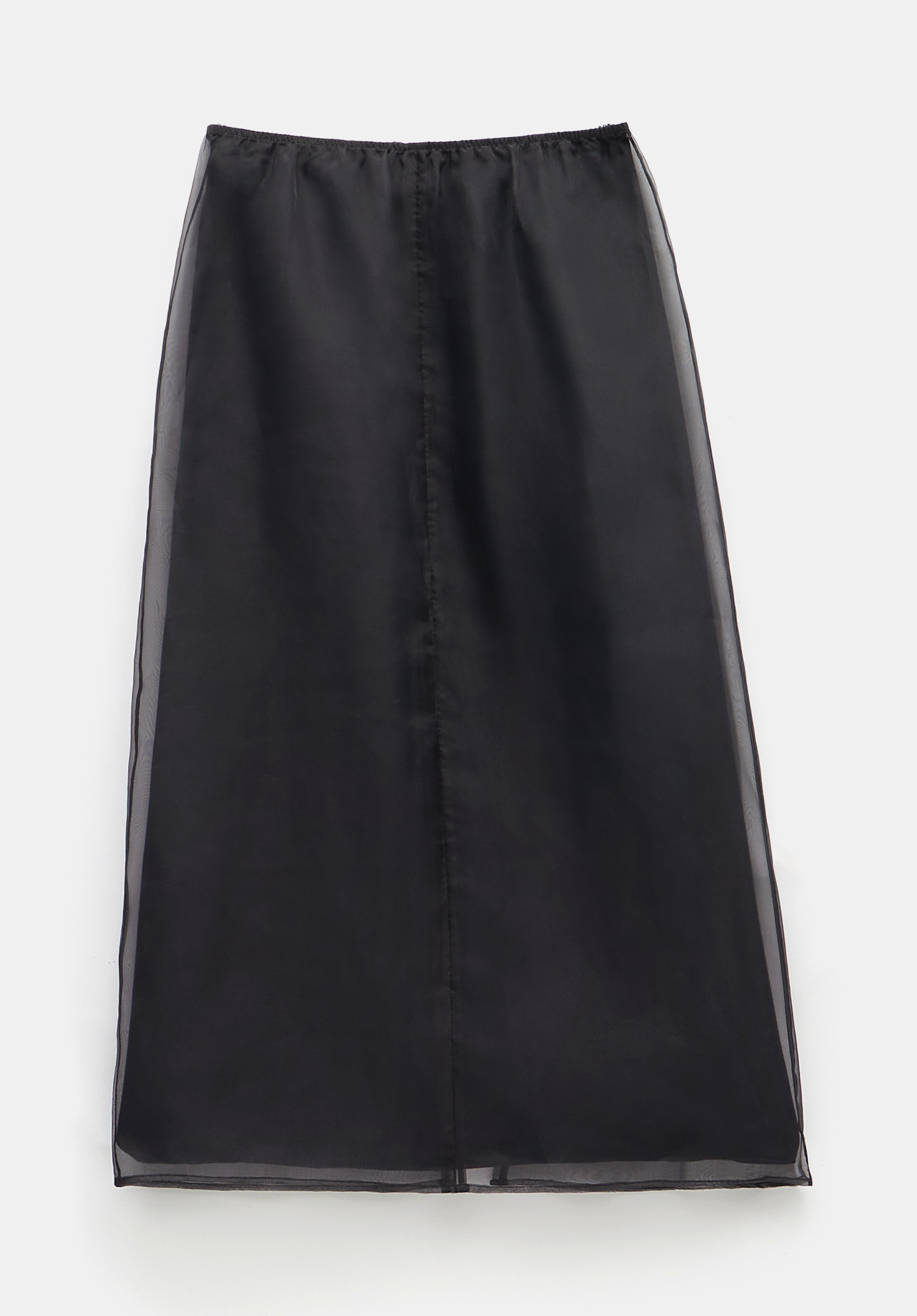 Zuri Organza Skirt (Black)