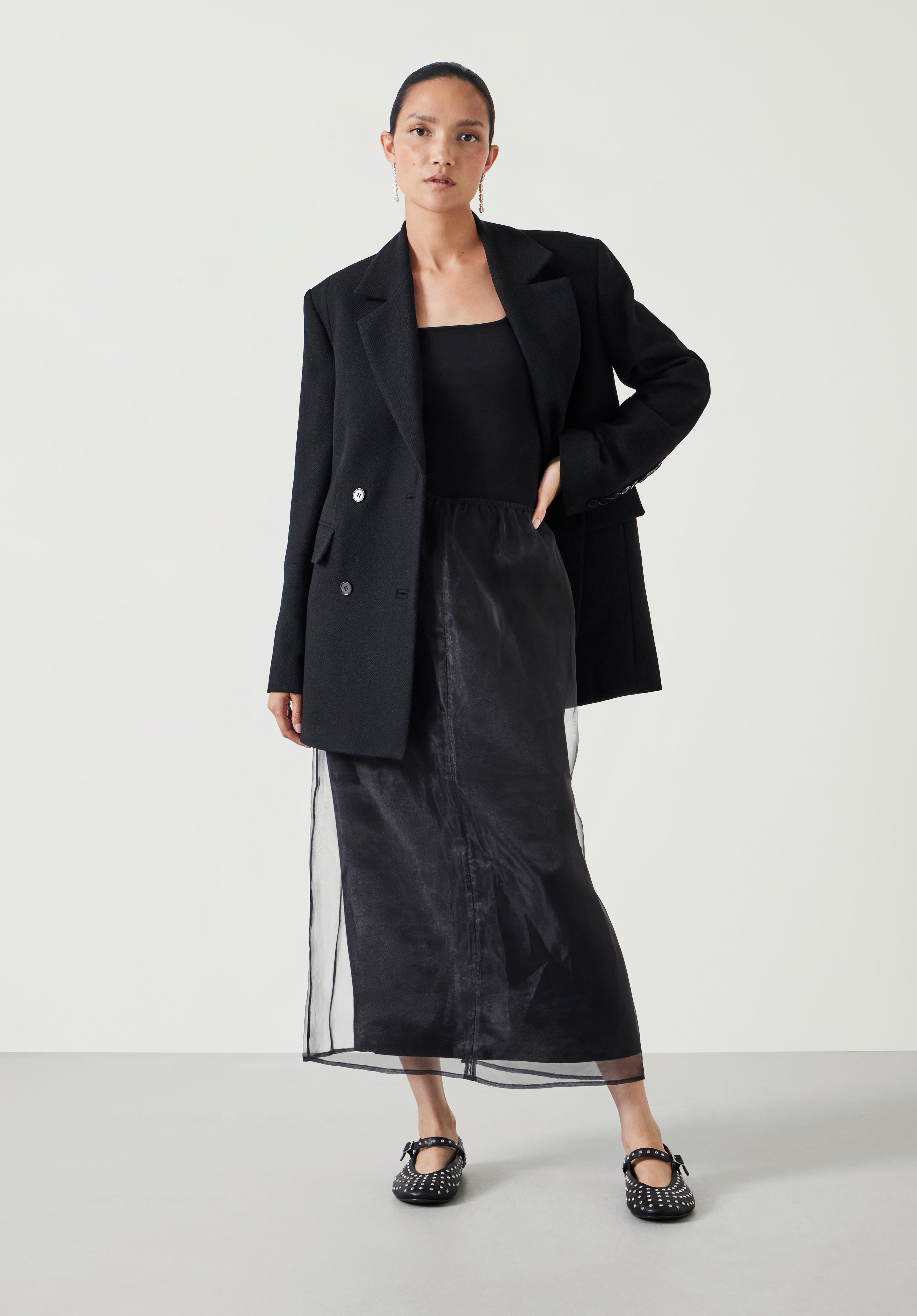 Zuri Organza Skirt (Black)