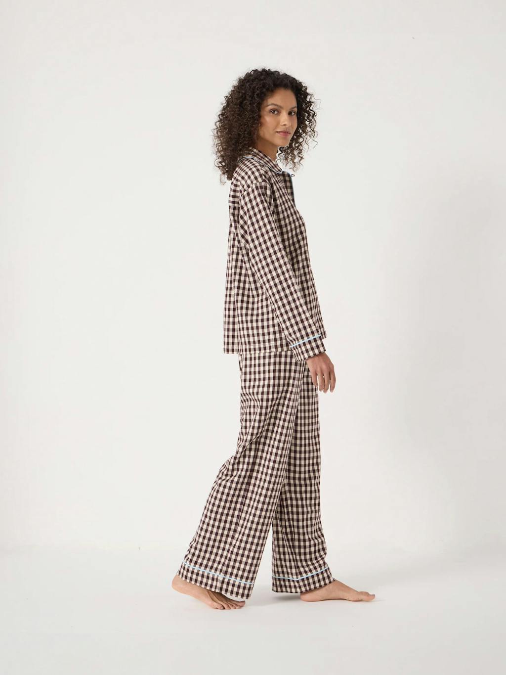 013567-4857-02 Brushed Cotton Gingham Pyjamas